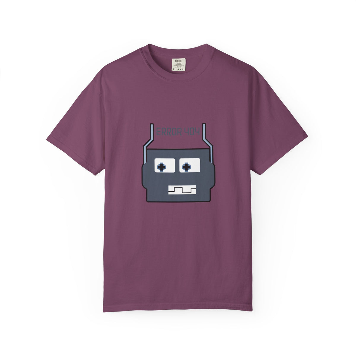 Error 404 Robot T-Shirt — Retro Tech Graphic Tee