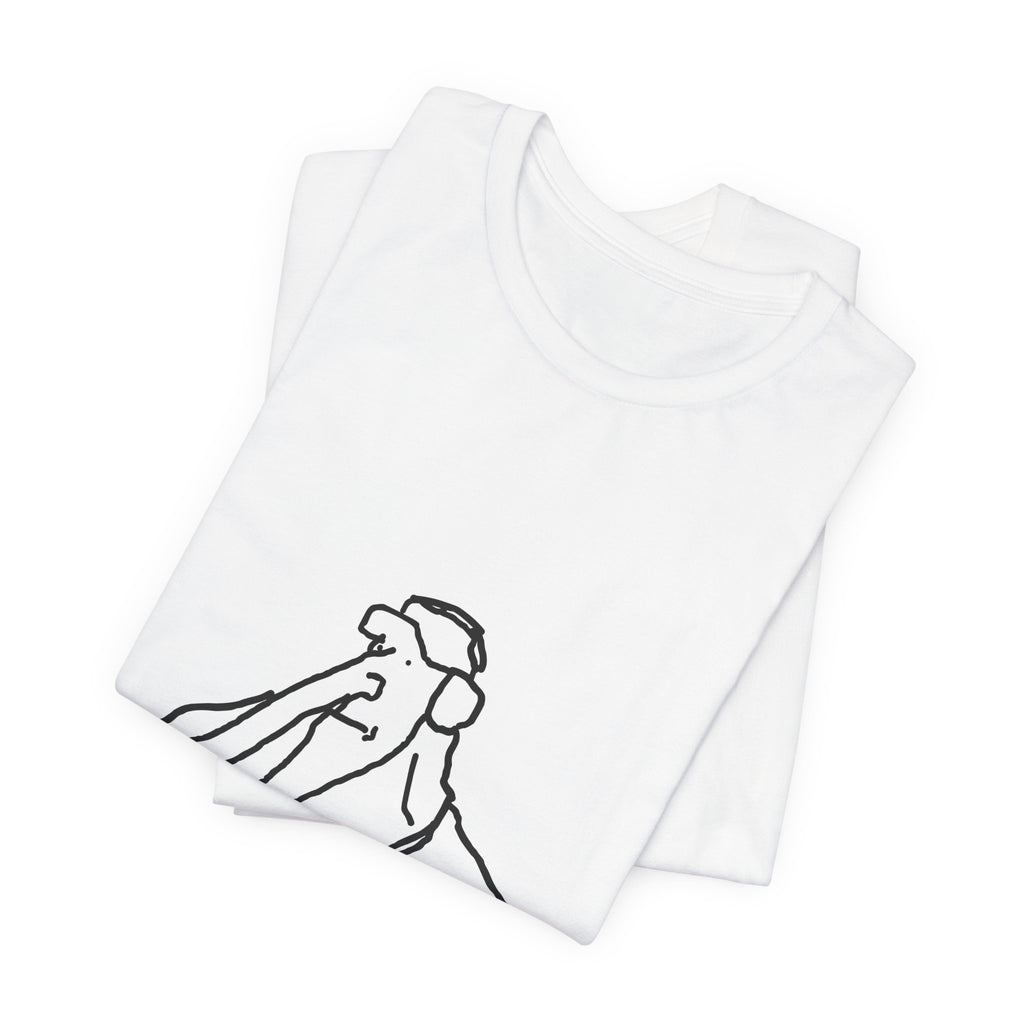 Line Art Pelican Tee — Minimalist Bird Illustration T-Shirt