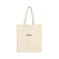 Meh. Canvas Tote Bag — Minimalist Funny Everyday Grocery Tote