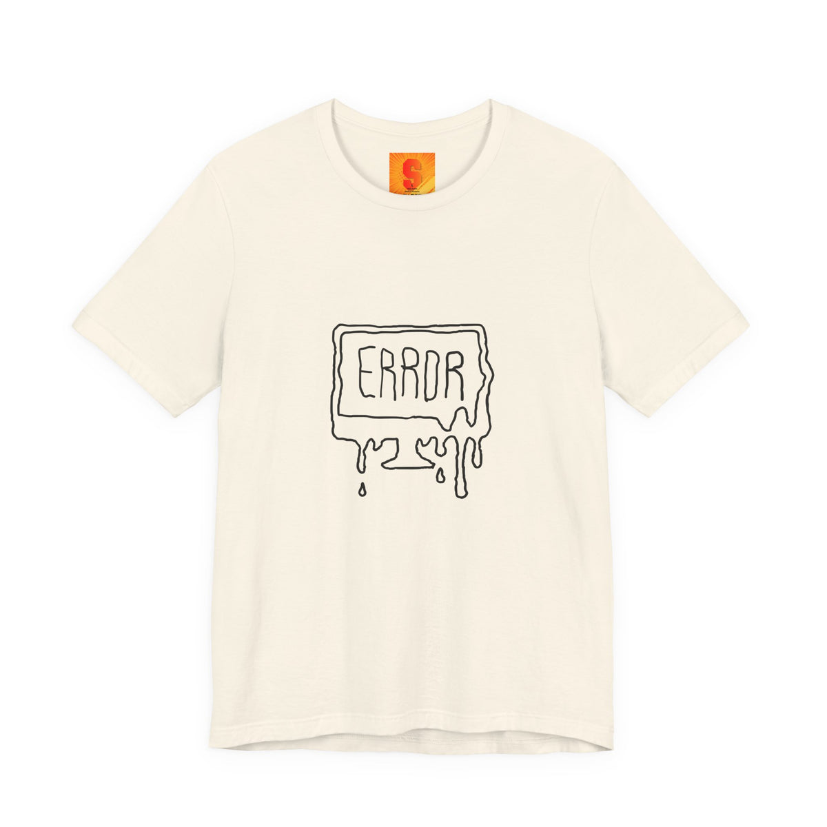 Error Drip Graphic Tee — Retro Melting "ERROR" Design