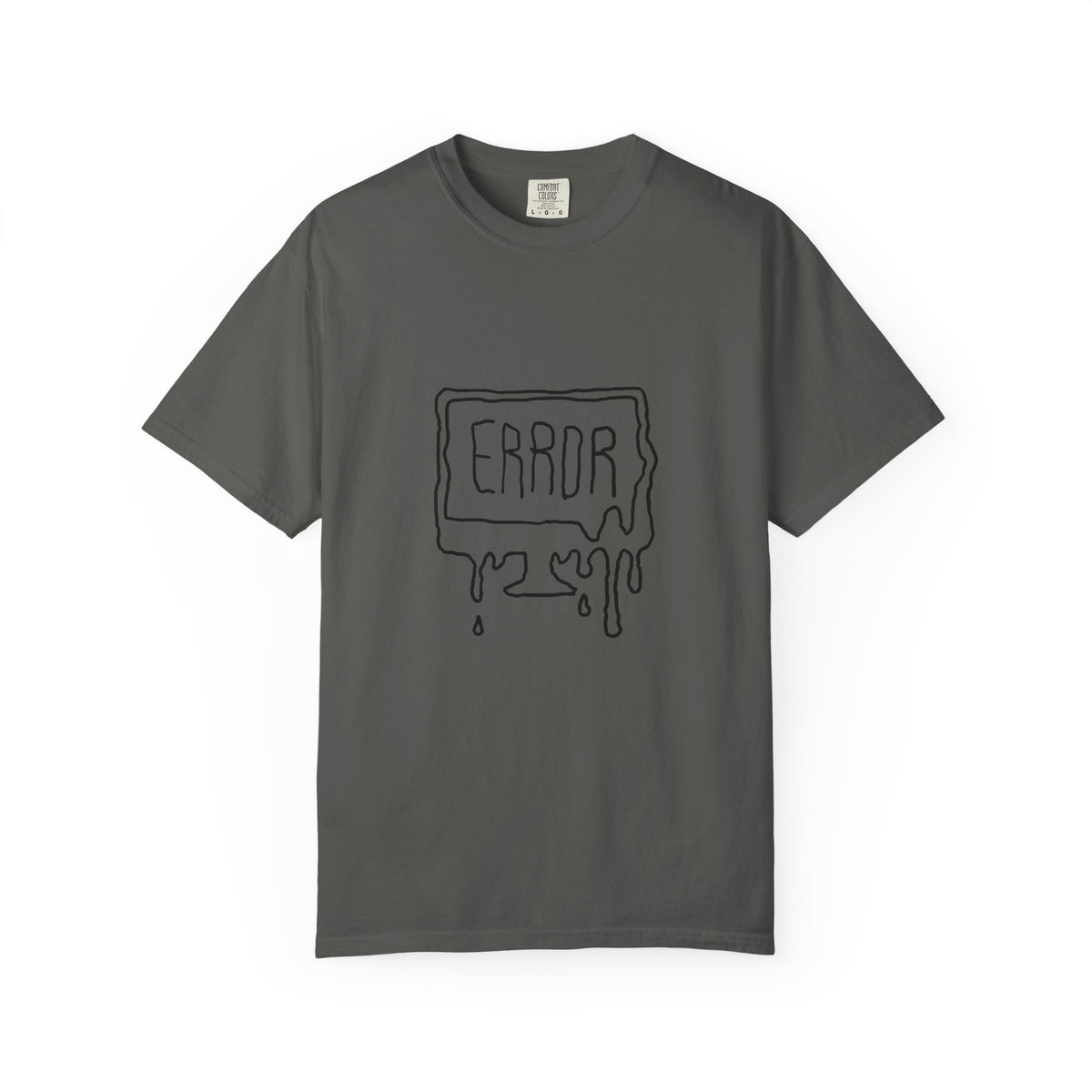 Error Drip T-Shirt — Minimal Meltdown Graphic Tee
