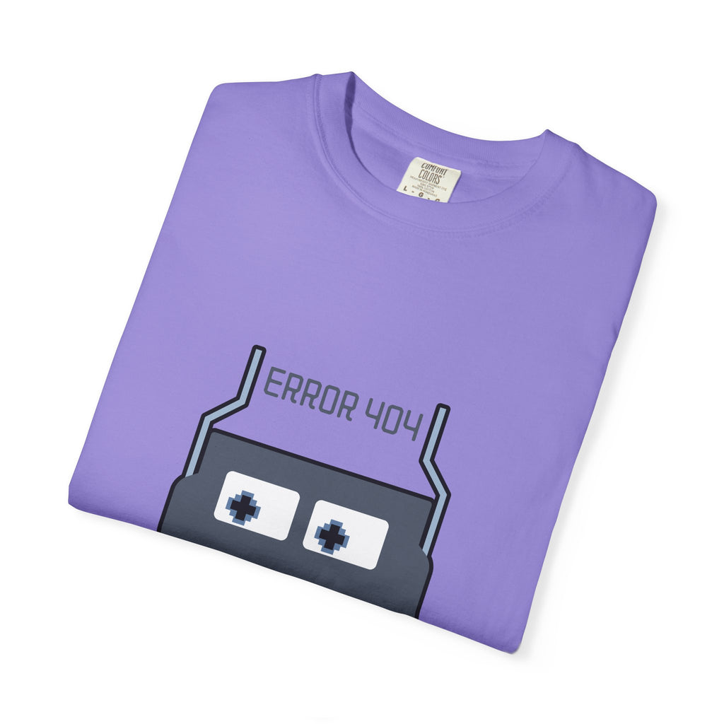 Error 404 Robot T-Shirt — Retro Tech Graphic Tee