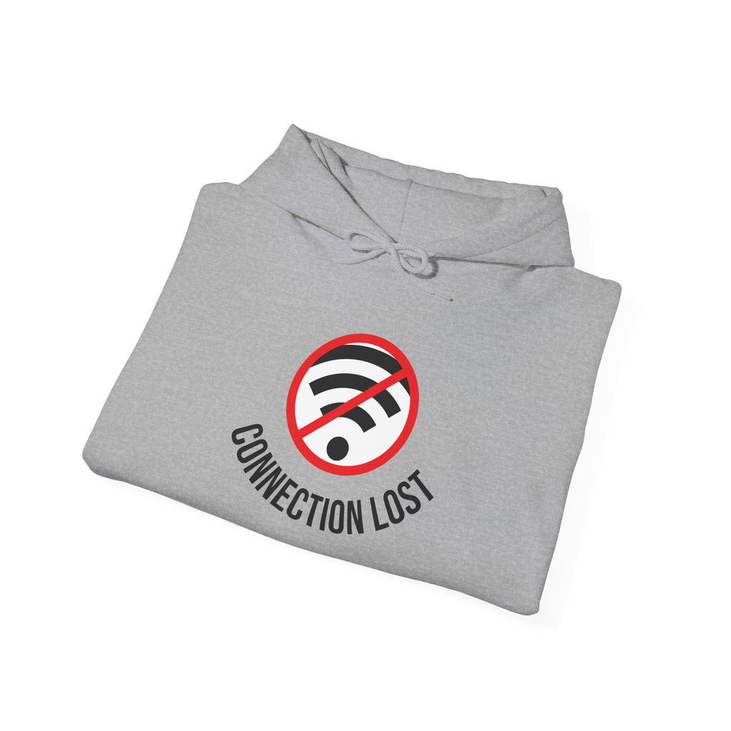 Connection Lost Hoodie — Funny No WiFi Graphic Sweatshirt