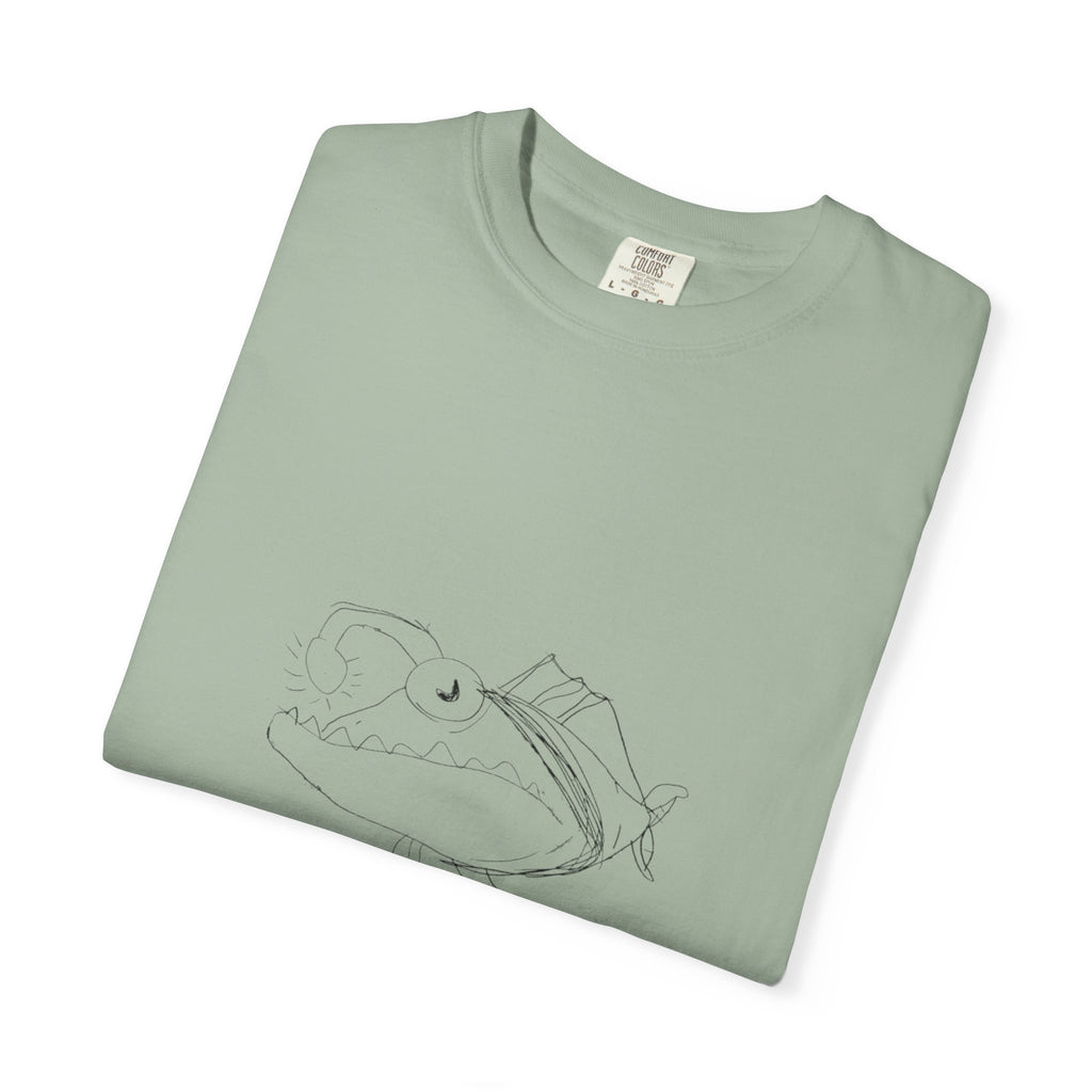 Graphic T-Shirt — Minimal Line Fish Illustration Tee