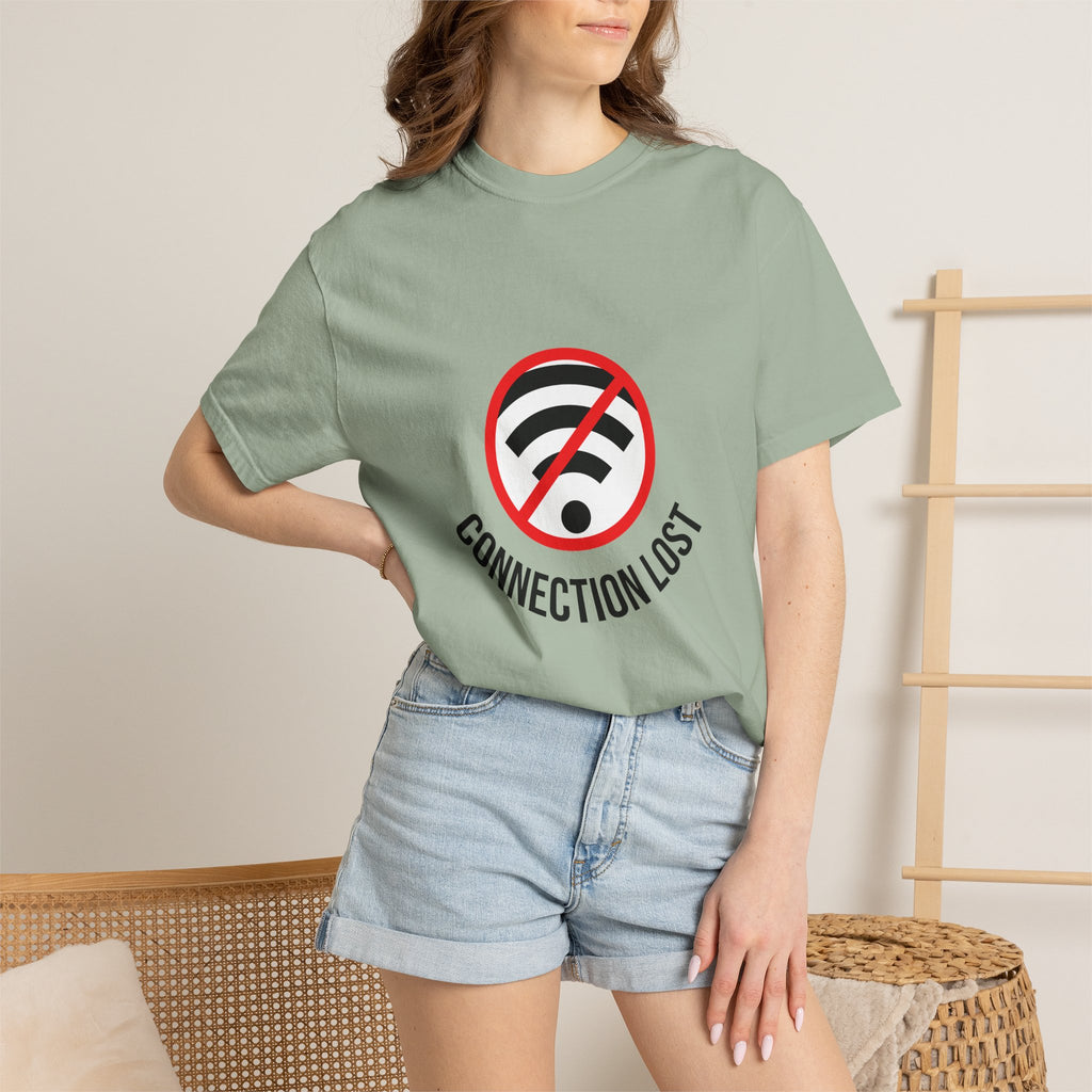 Connection Lost T-Shirt — Retro No WiFi Graphic Tee