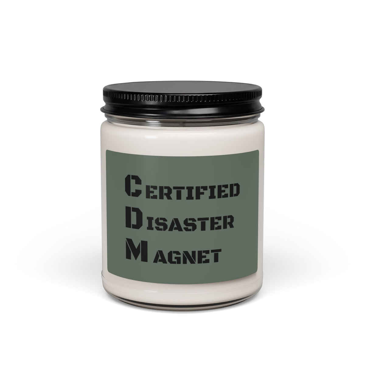 Certified Disaster Magnet Scented Soy Candle — 9oz Humorous Gift