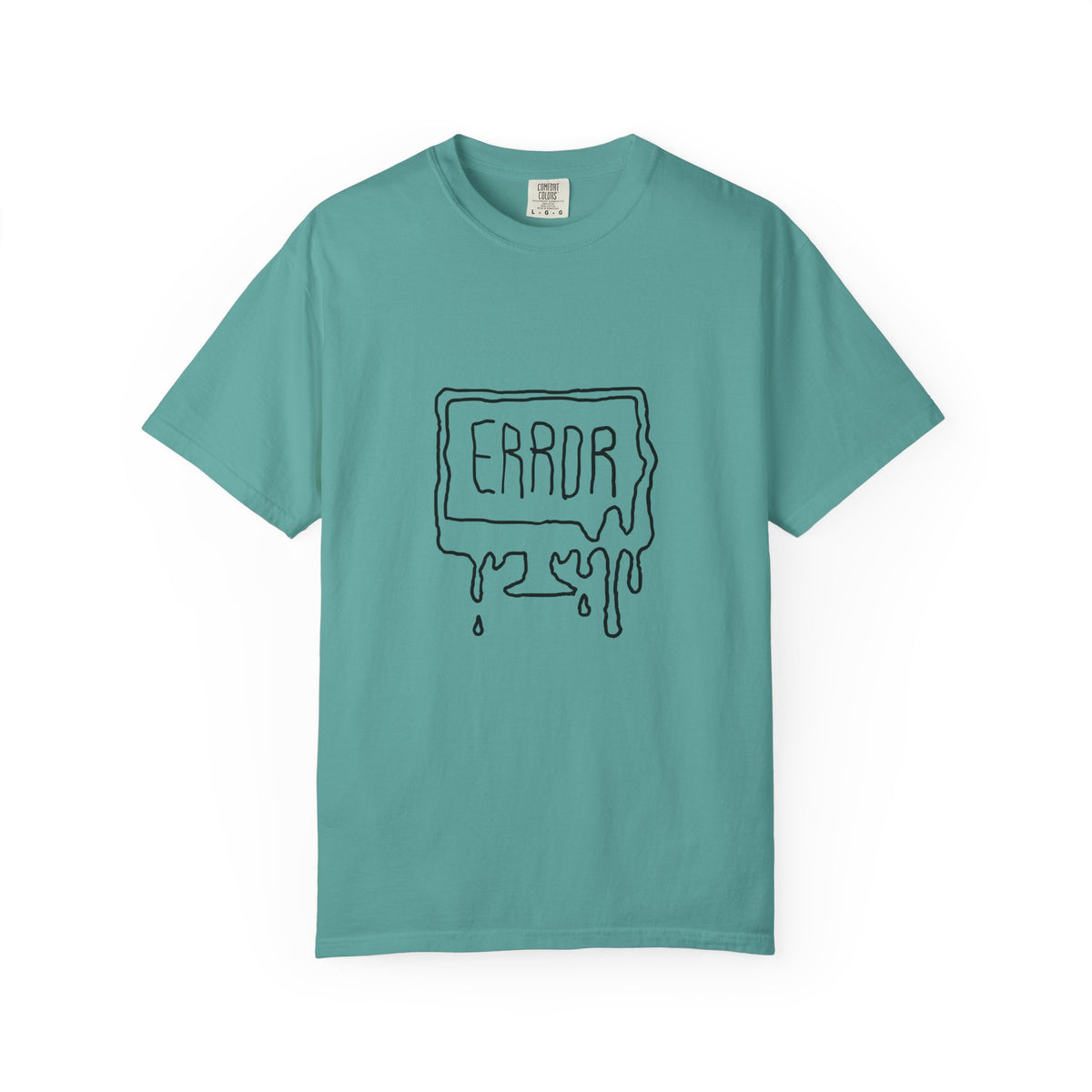 Error Drip T-Shirt — Minimal Meltdown Graphic Tee
