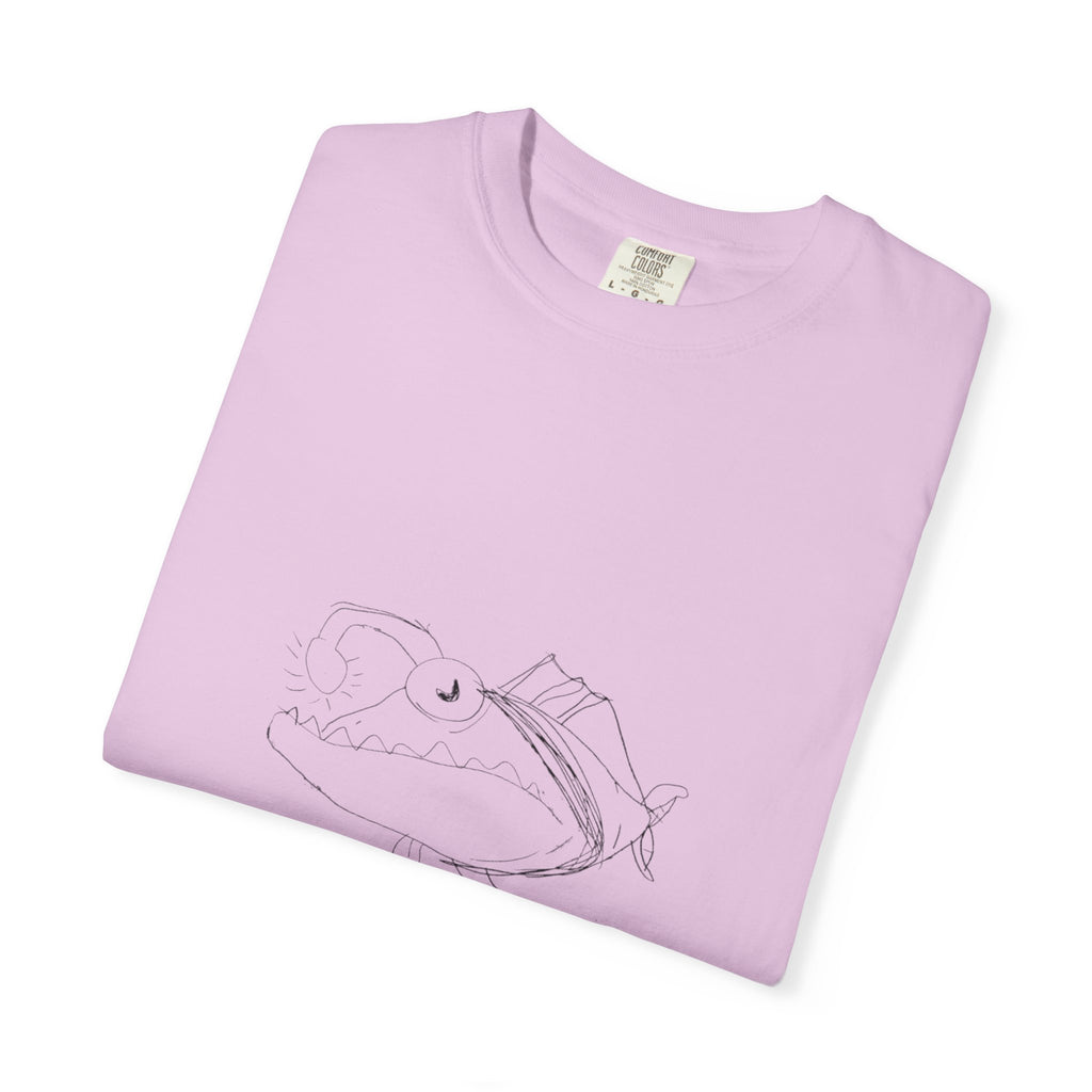 Graphic T-Shirt — Minimal Line Fish Illustration Tee
