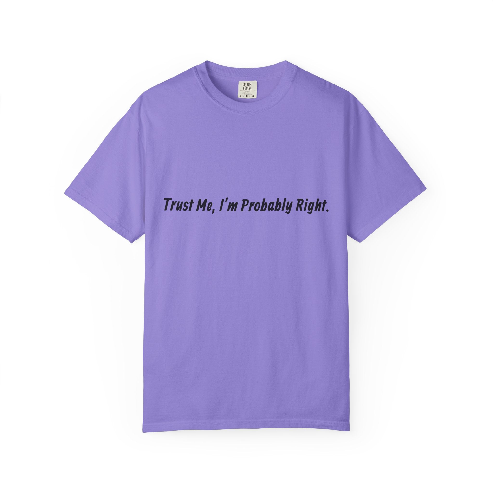 Trust Me I'm Probably Right T-Shirt — Funny Sarcastic Graphic Tee