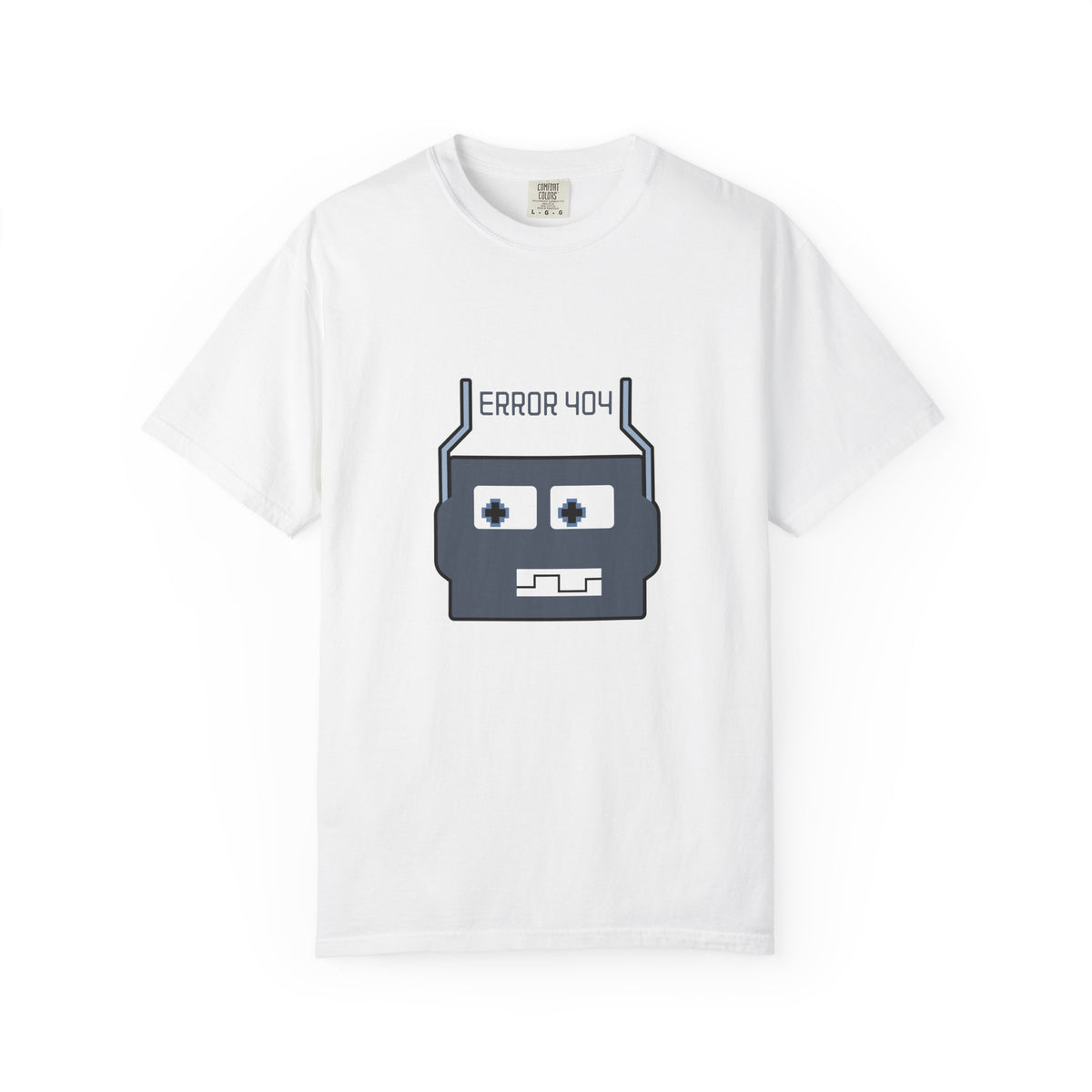 Error 404 Robot T-Shirt — Retro Tech Graphic Tee
