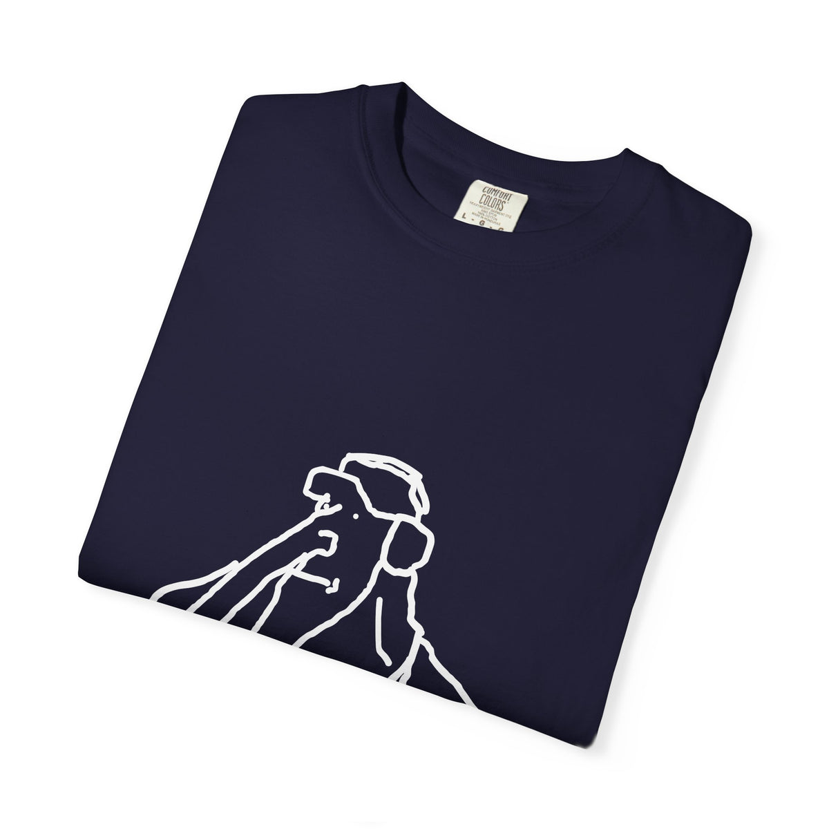 Elephant Line Art T-Shirt — Minimalist Elephant Sketch Tee