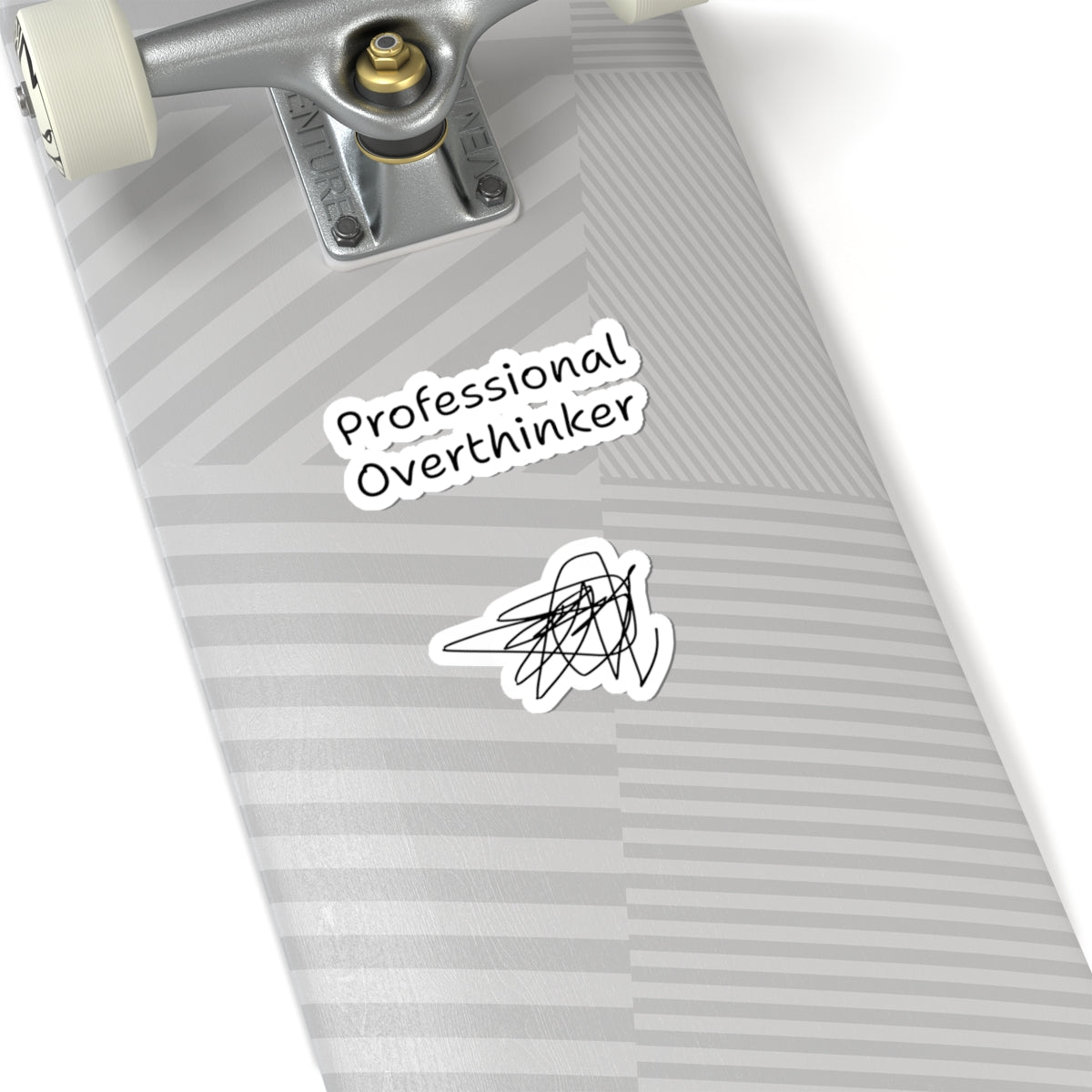 Professional Overthinker Kiss-Cut Sticker Pack — Funny Laptop & Water Bottle Decals