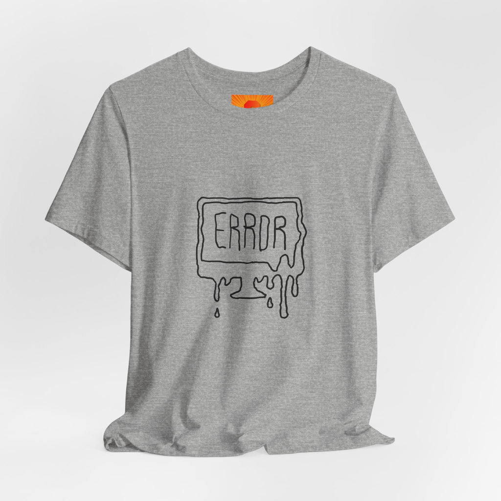 Error Drip Graphic Tee — Retro Melting "ERROR" Design