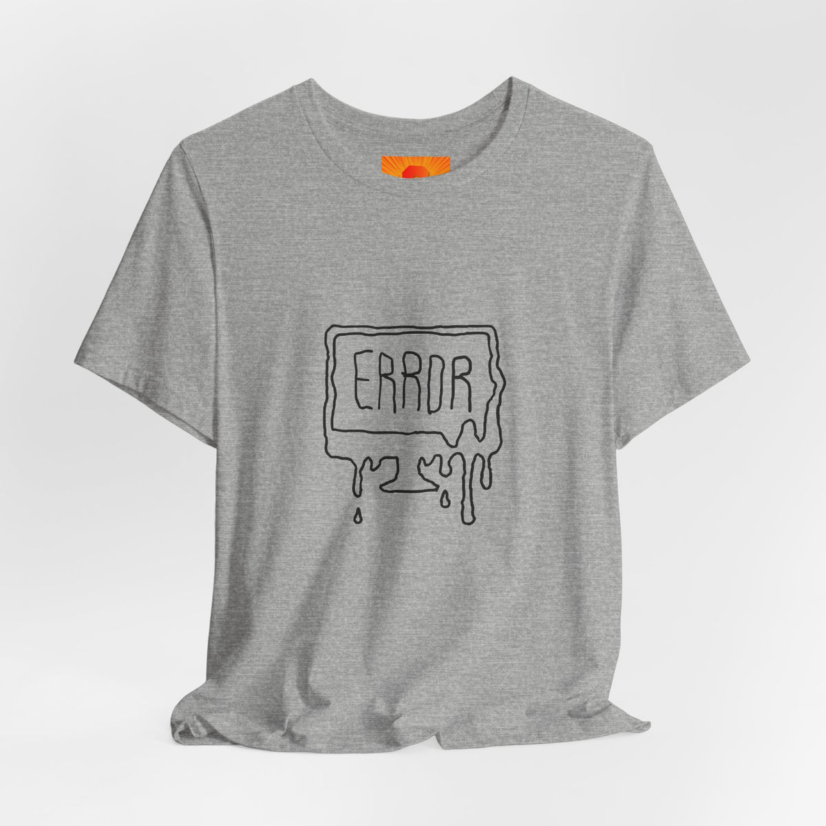 Error Drip Graphic Tee — Retro Melting "ERROR" Design