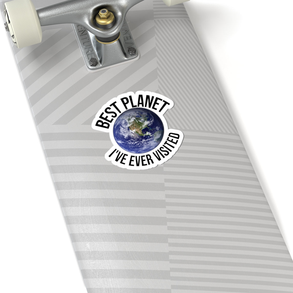 Best Planet I've Ever Visited Sticker — Earth Laptop Decal, Funny Space Travel Vinyl