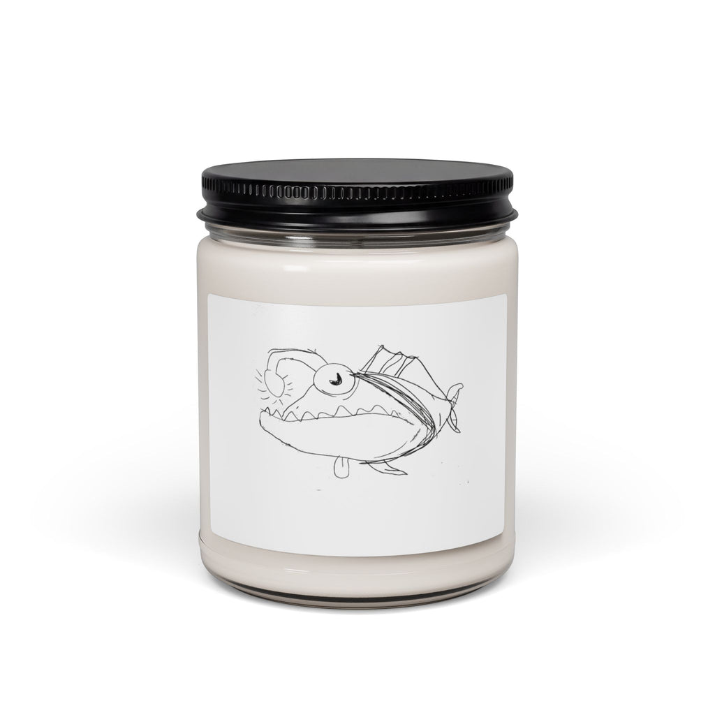 Soy Candle — Angler Fish Sketch Scented Candle, 9oz
