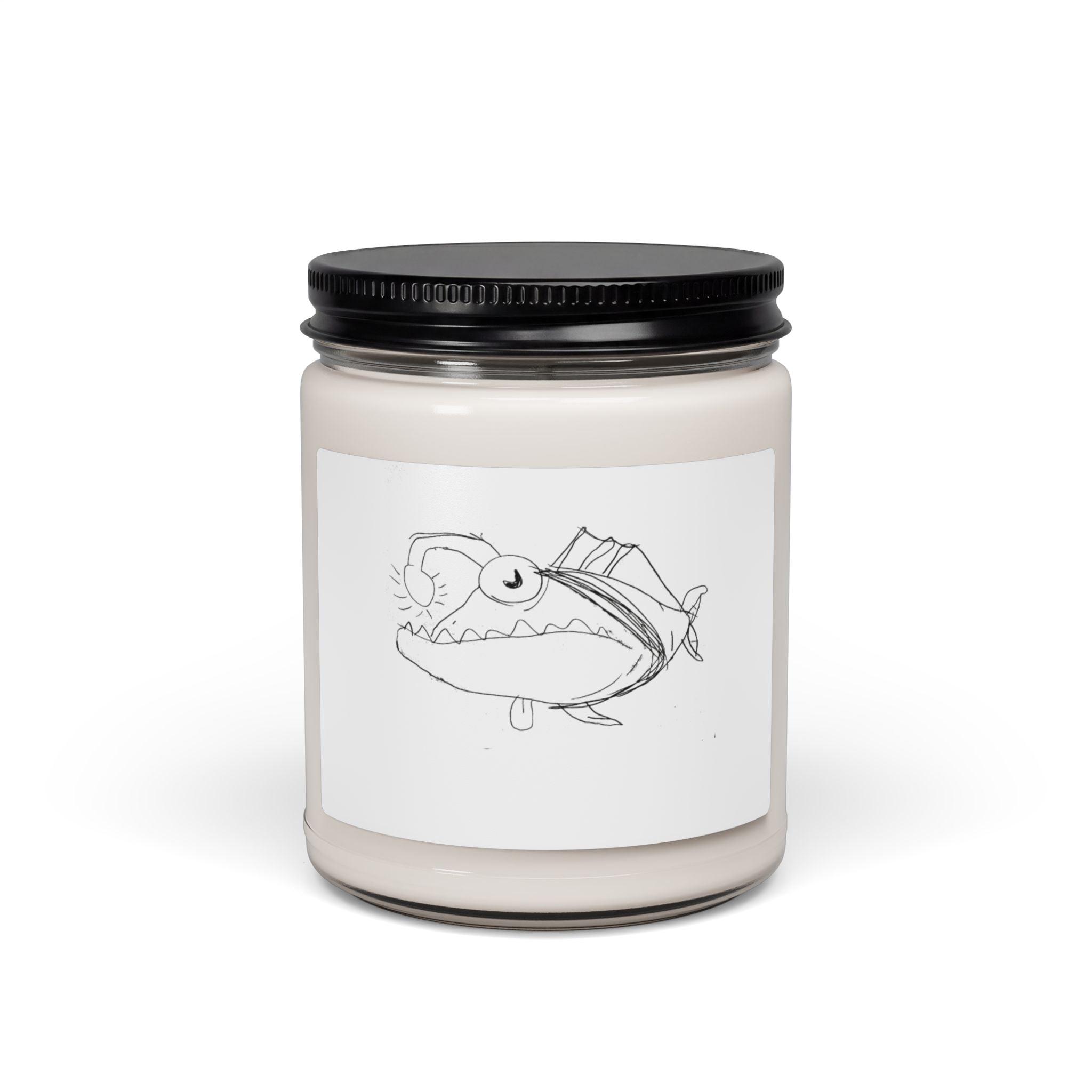 Soy Candle — Angler Fish Sketch Scented Candle, 9oz