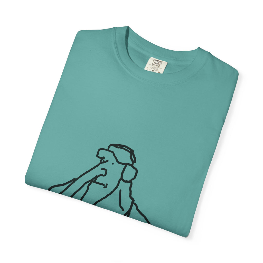 Elephant Line Art T-Shirt — Minimalist Elephant Sketch Tee