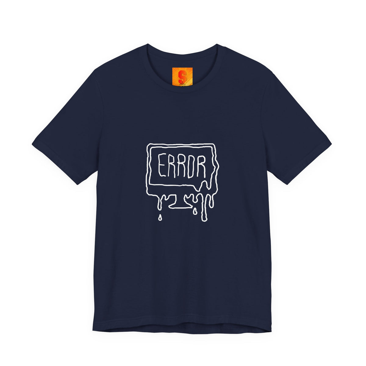 Error Drip Graphic Tee — Retro Melting "ERROR" Design