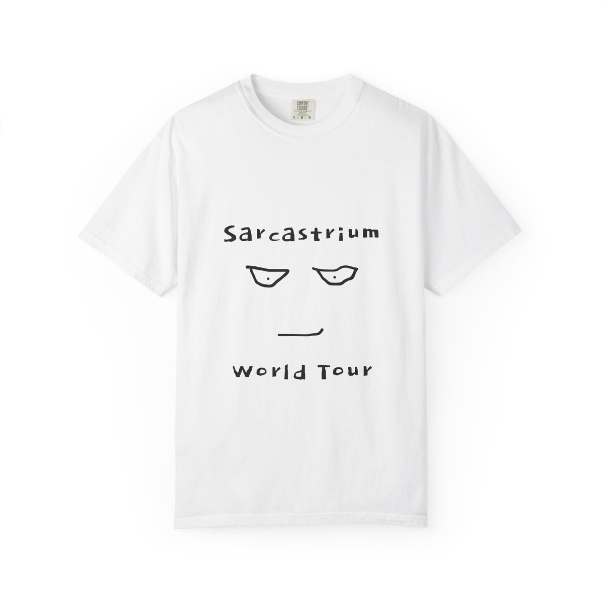 Sarcastrium World Tour T-Shirt — Funny Sarcastic Face Tee
