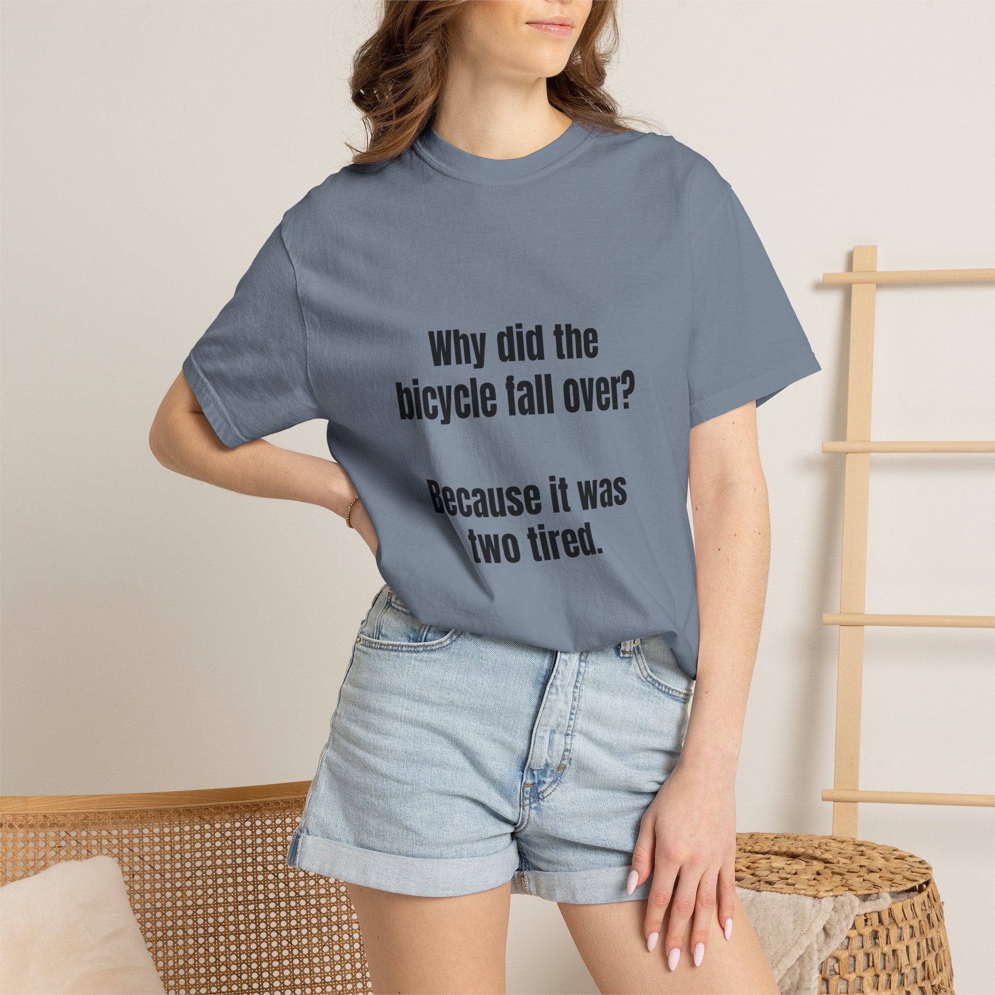 Two Tired Bicycle Joke T-Shirt