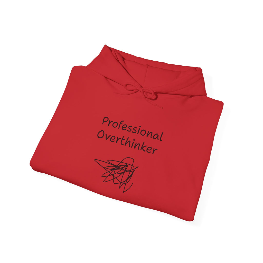 Professional Overthinker Hoodie — Funny Mental Health Humor Pullover