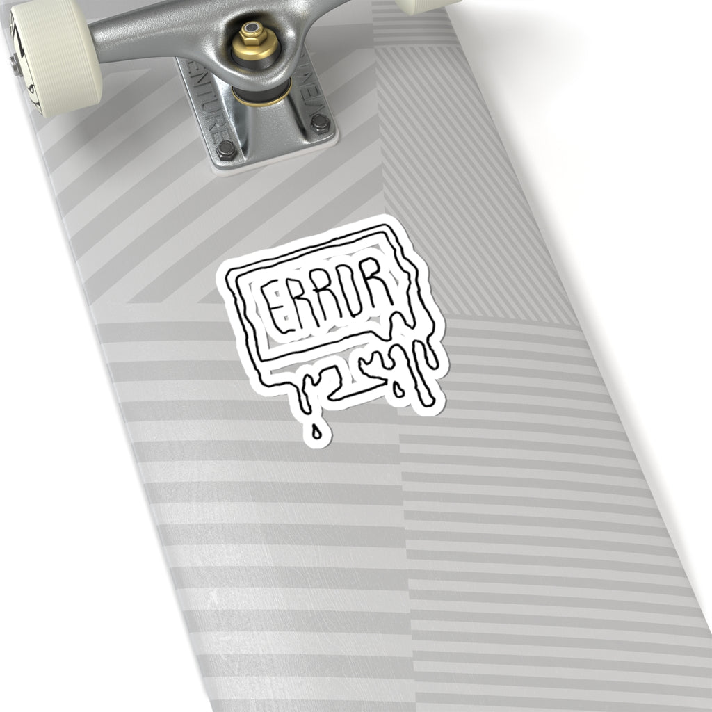 Error Drip Sticker — Melting Computer Aesthetic Laptop Decal
