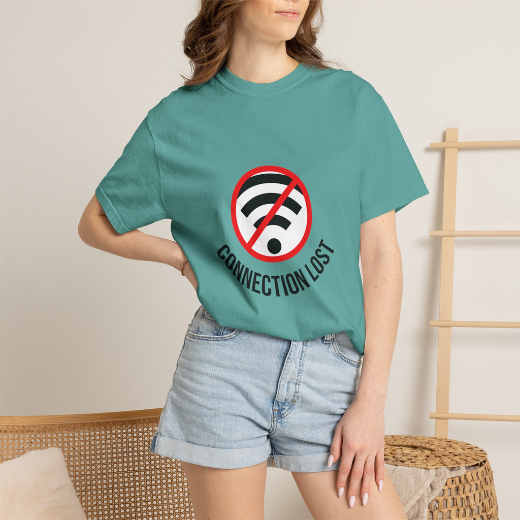 Connection Lost T-Shirt — Retro No WiFi Graphic Tee