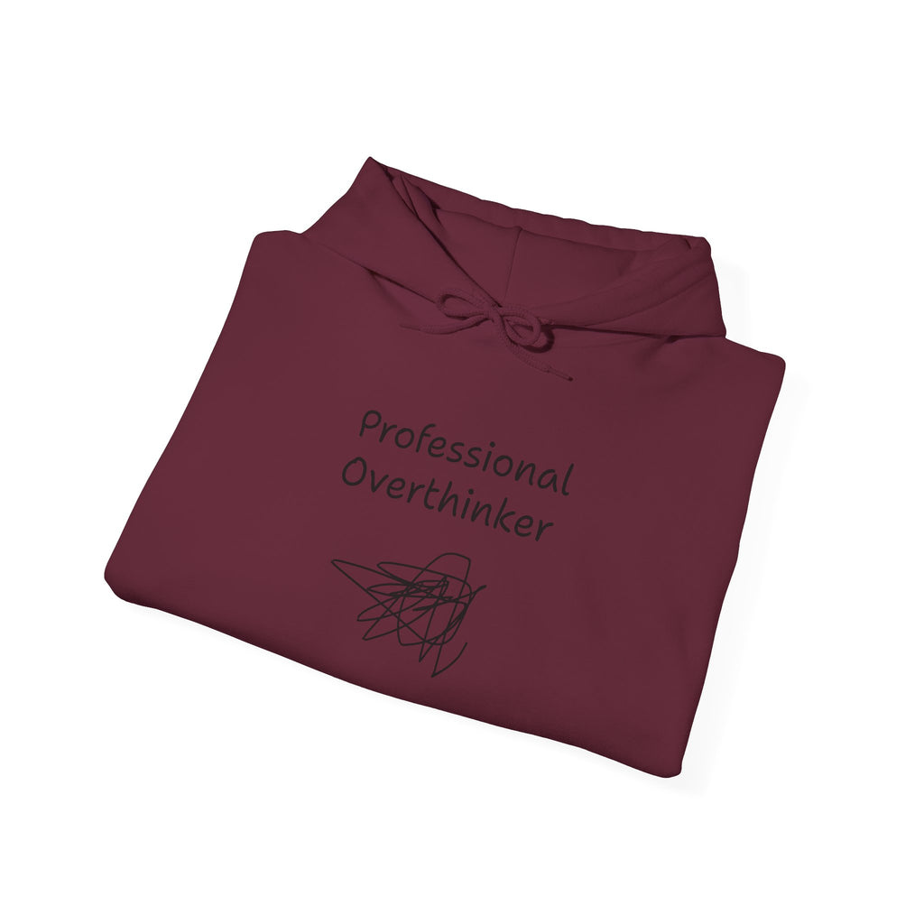 Professional Overthinker Hoodie — Funny Mental Health Humor Pullover