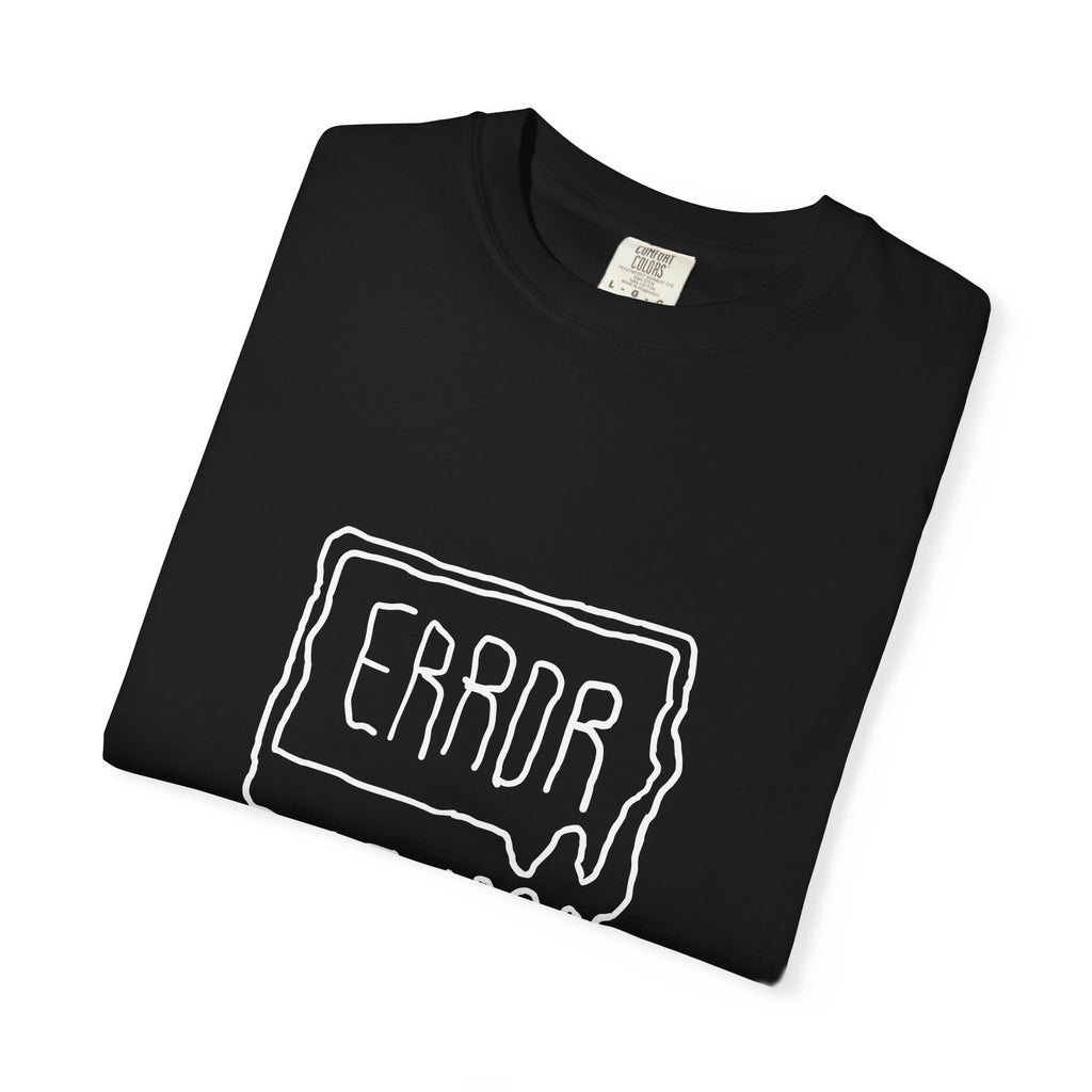 Error Drip T-Shirt — Minimal Meltdown Graphic Tee