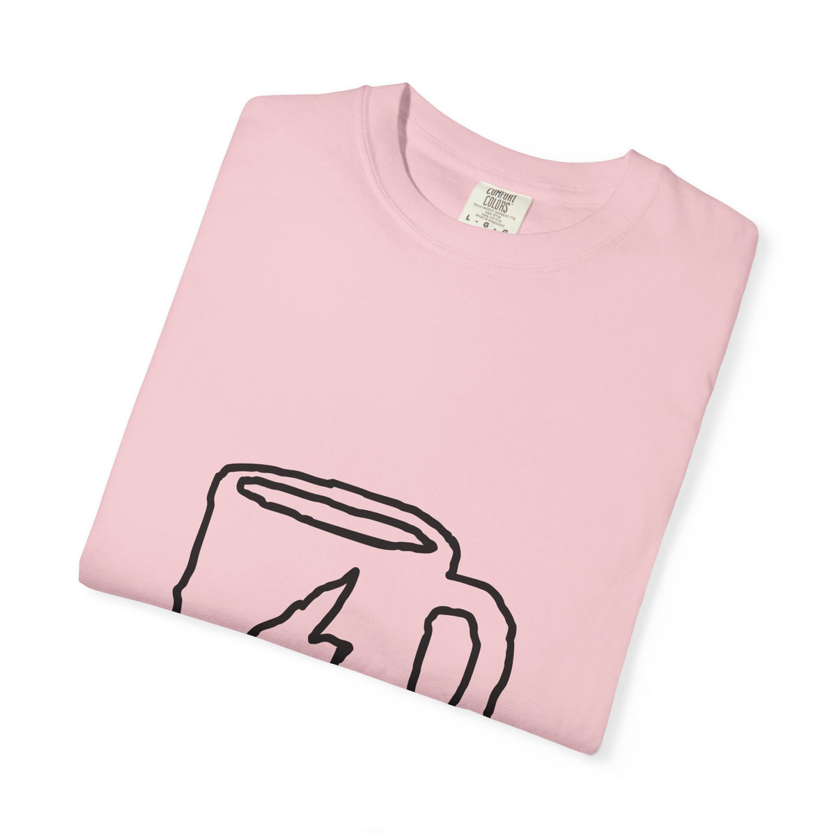 Coffee Bolt T-Shirt — Minimal Hand-Drawn Mug Graphic