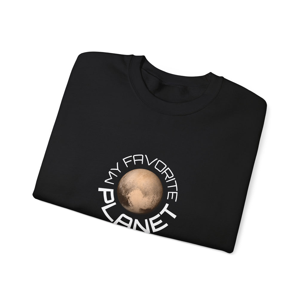 Planet Graphic Sweatshirt — "My Favorite Planet" Retro Space Crewneck