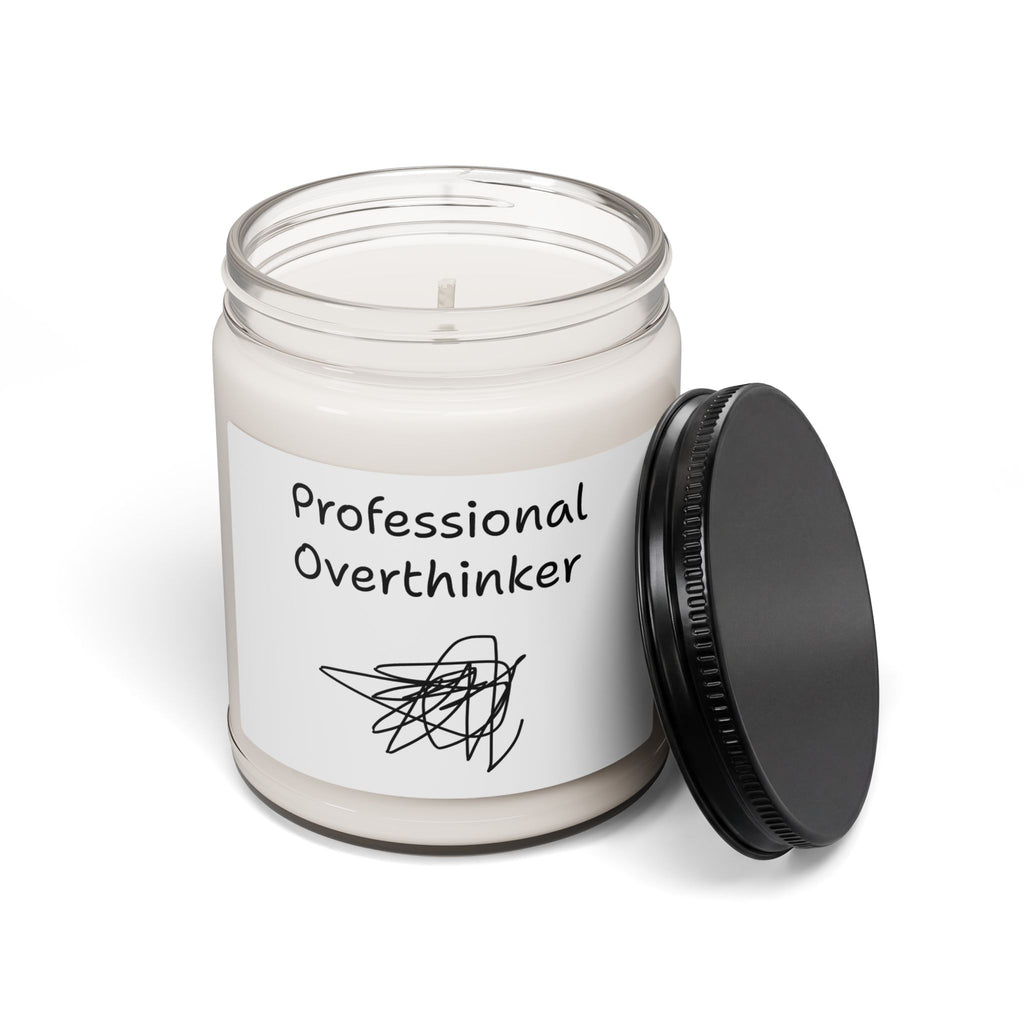 Professional Overthinker Scented Soy Candle – 9oz Relaxing Gift for Worriers