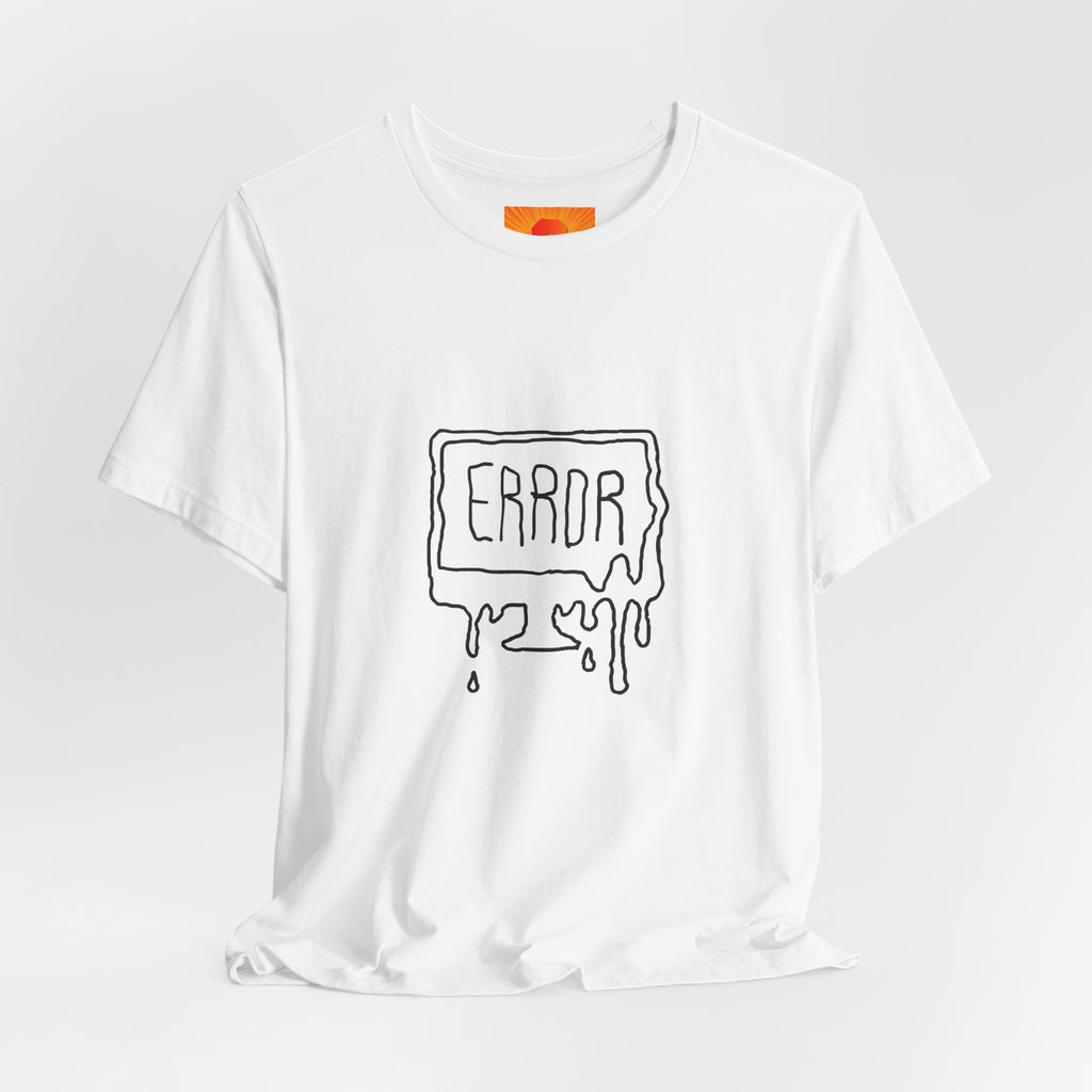 Error Drip Graphic Tee — Retro Melting "ERROR" Design
