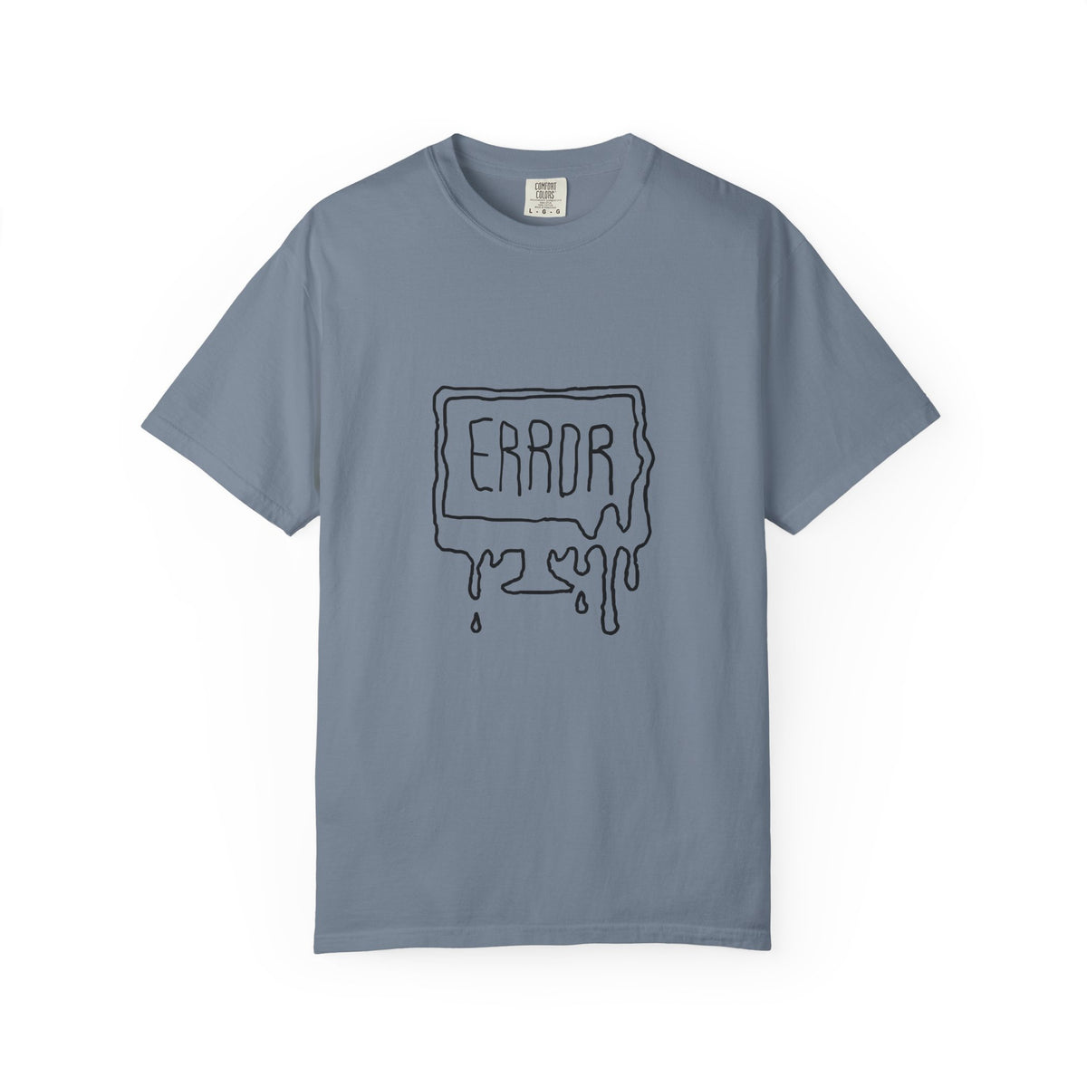 Error Drip T-Shirt — Minimal Meltdown Graphic Tee