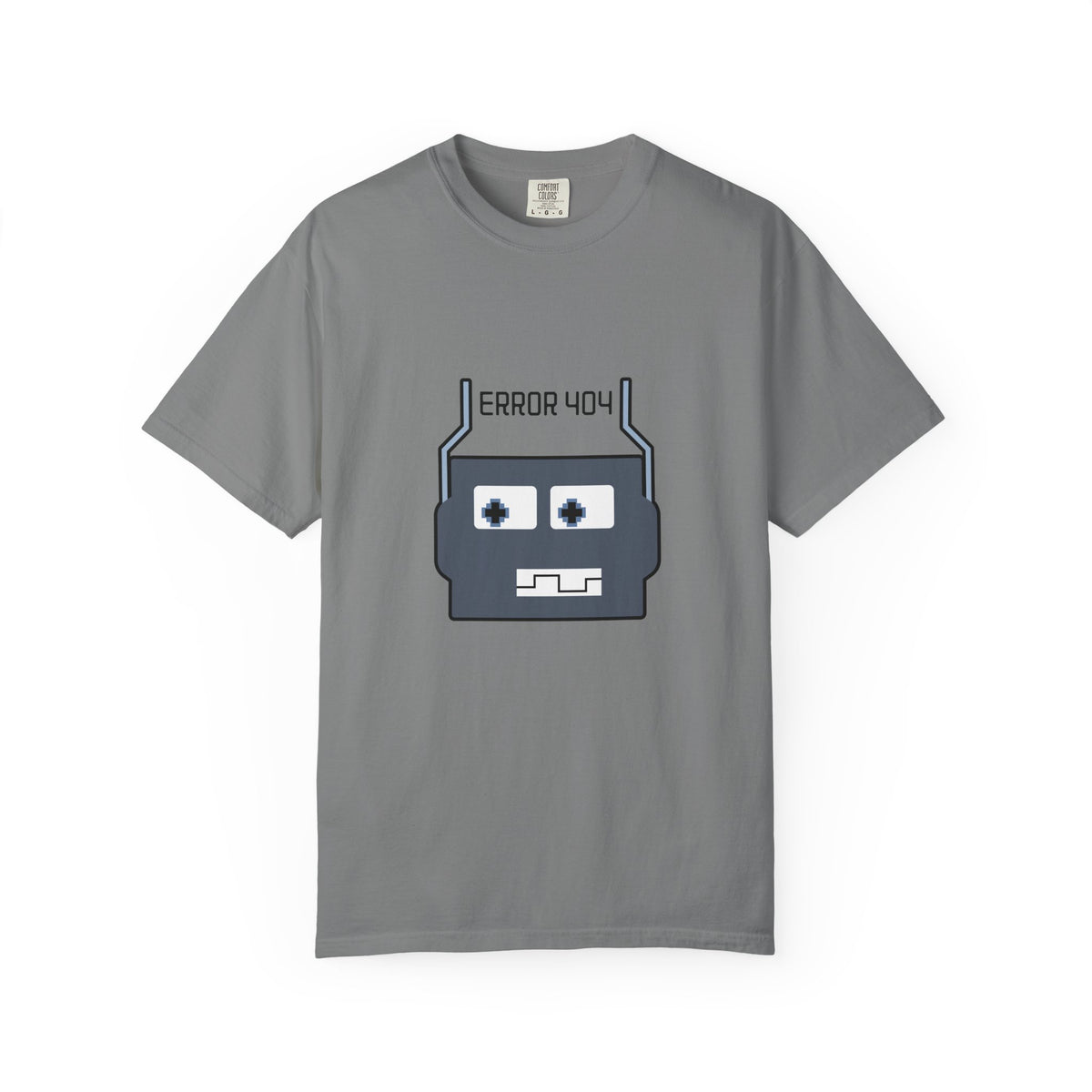 Error 404 Robot T-Shirt — Retro Tech Graphic Tee