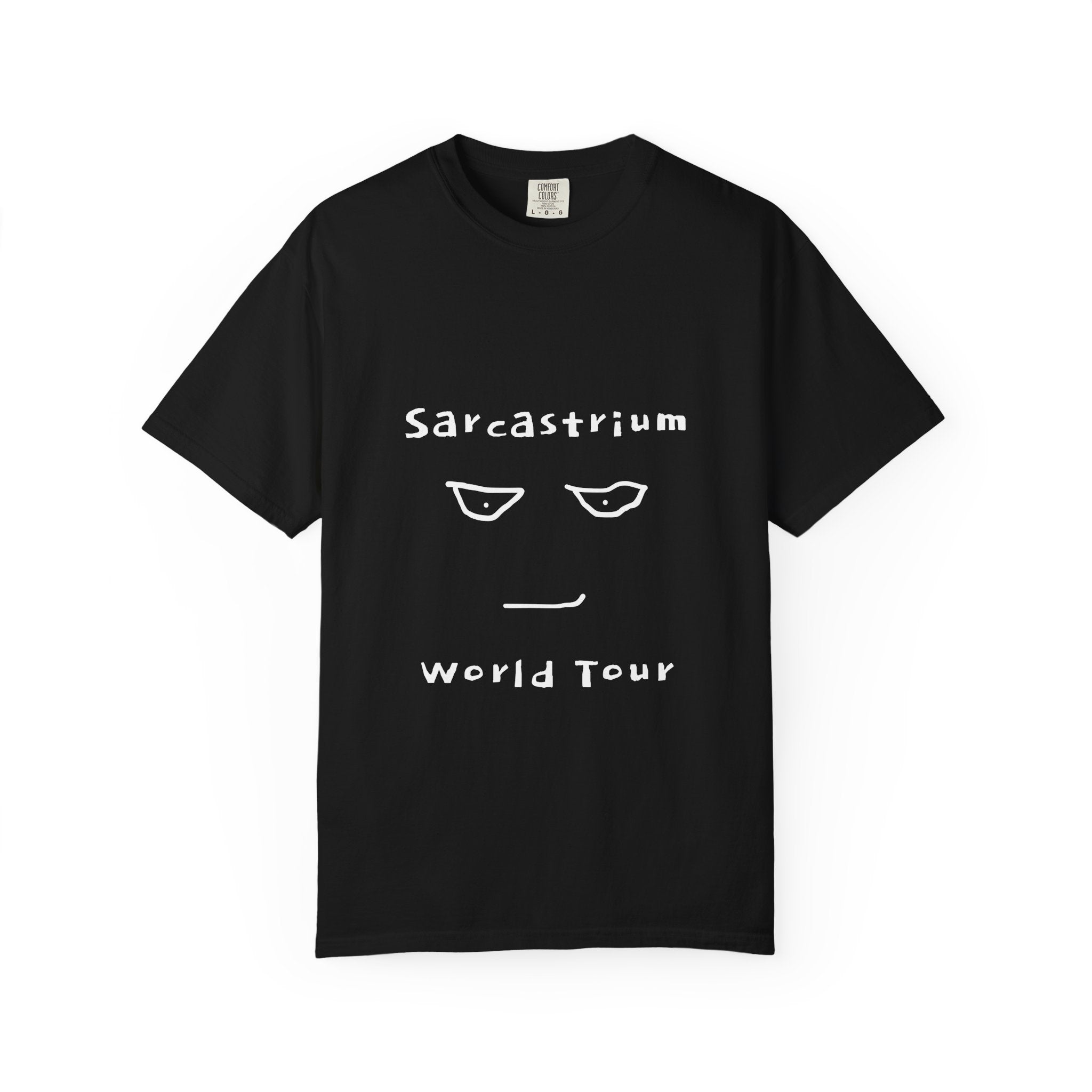 Sarcastrium World Tour T-Shirt — Funny Sarcastic Face Tee