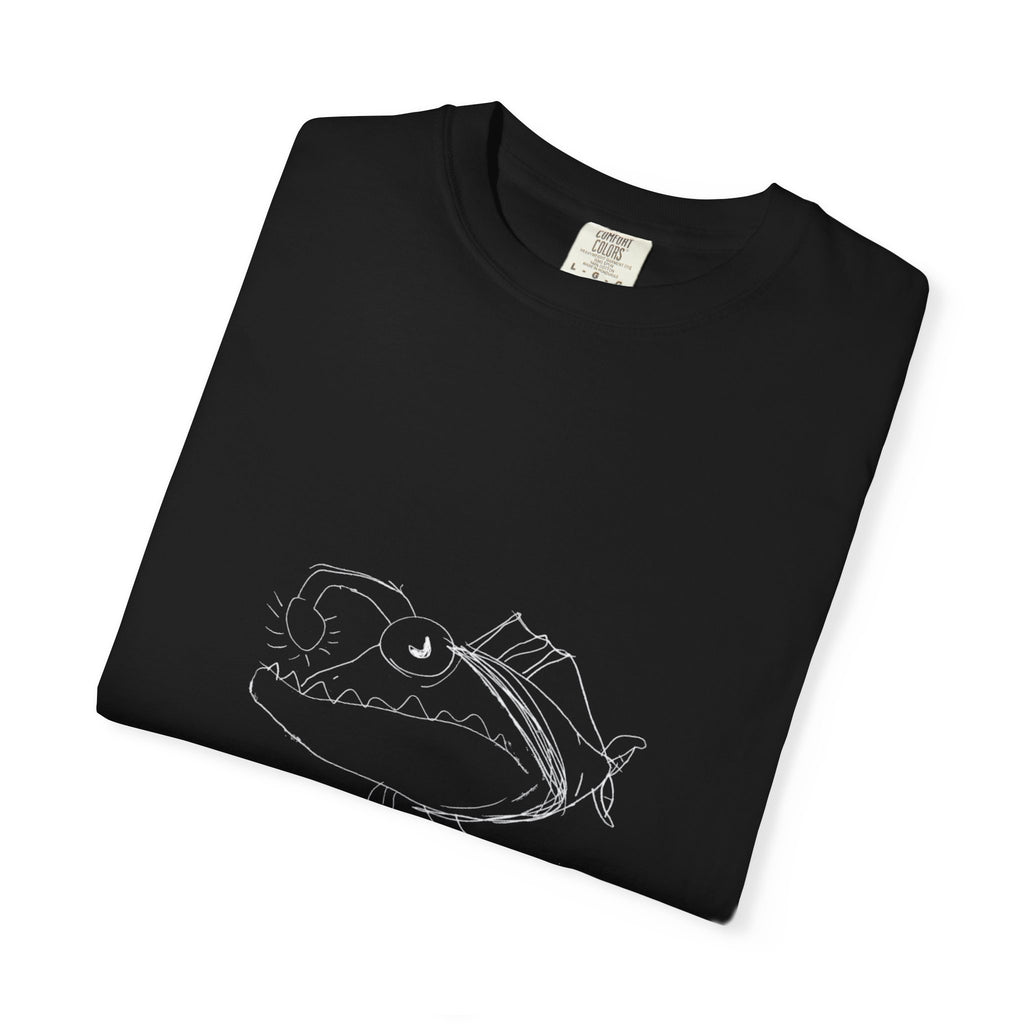 Graphic T-Shirt — Minimal Line Fish Illustration Tee