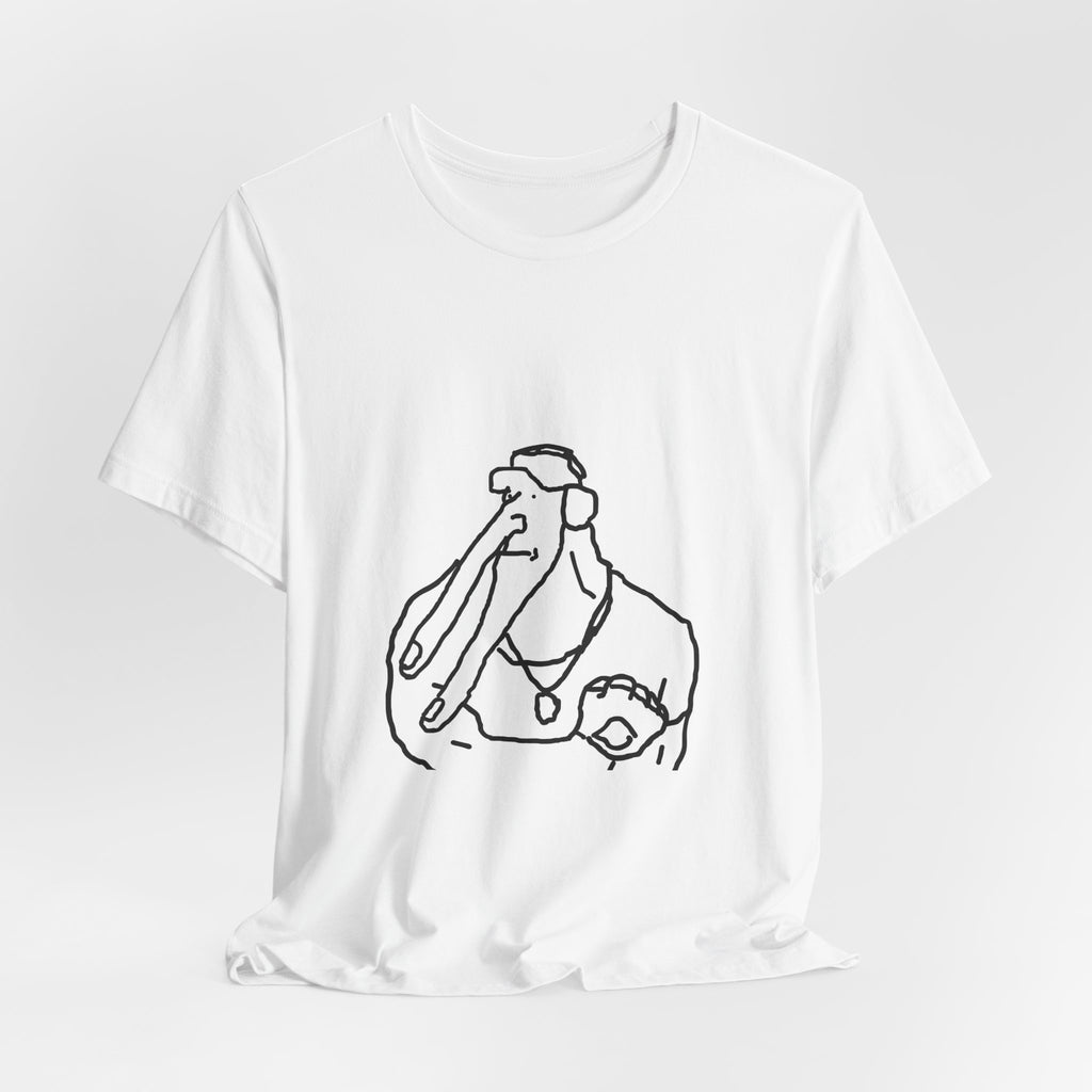 Line Art Pelican Tee — Minimalist Bird Illustration T-Shirt