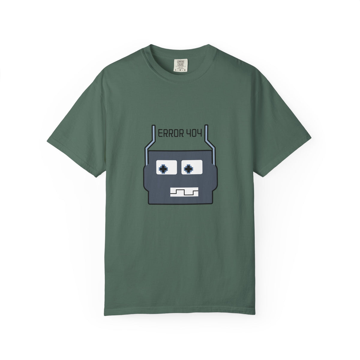 Error 404 Robot T-Shirt — Retro Tech Graphic Tee