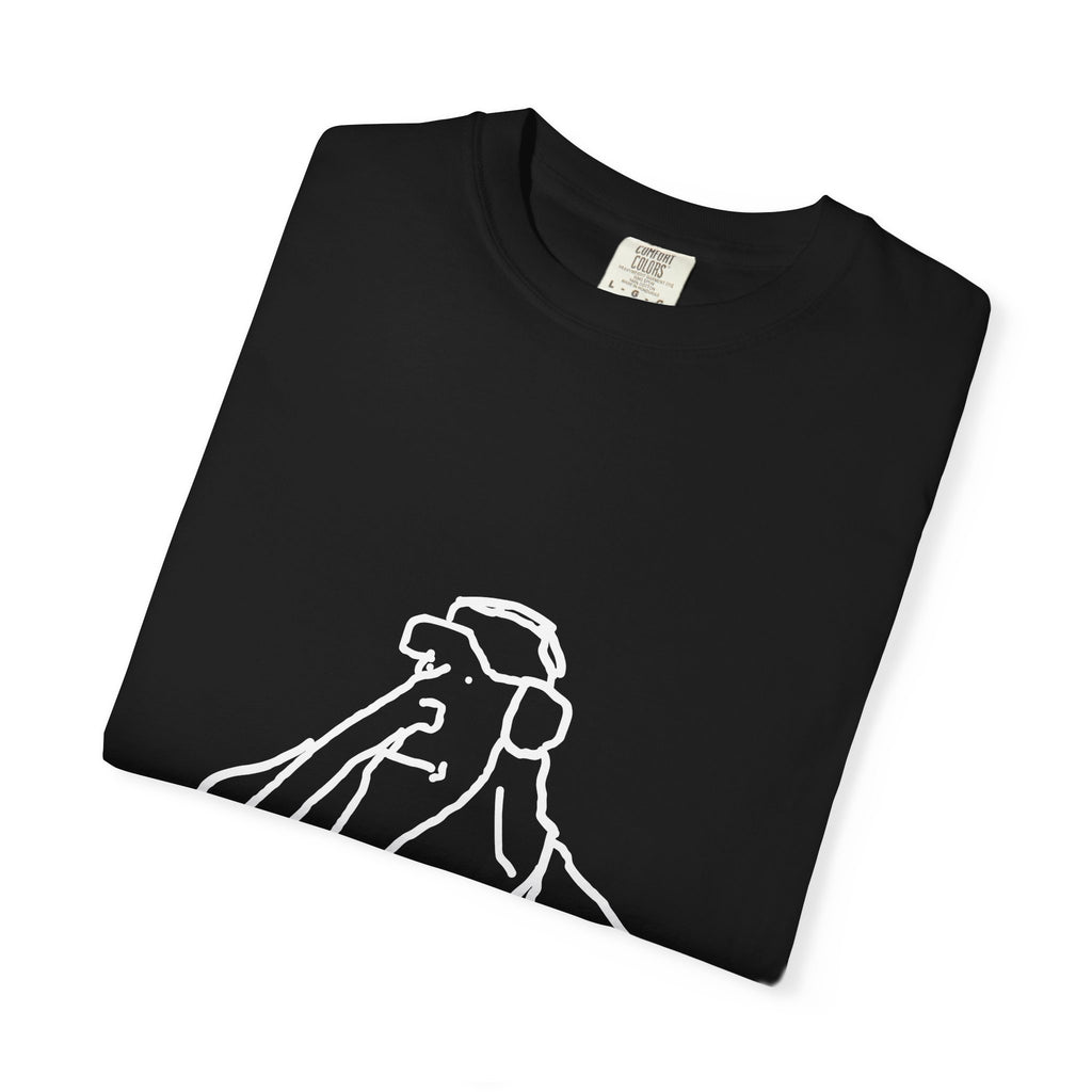 Elephant Line Art T-Shirt — Minimalist Elephant Sketch Tee