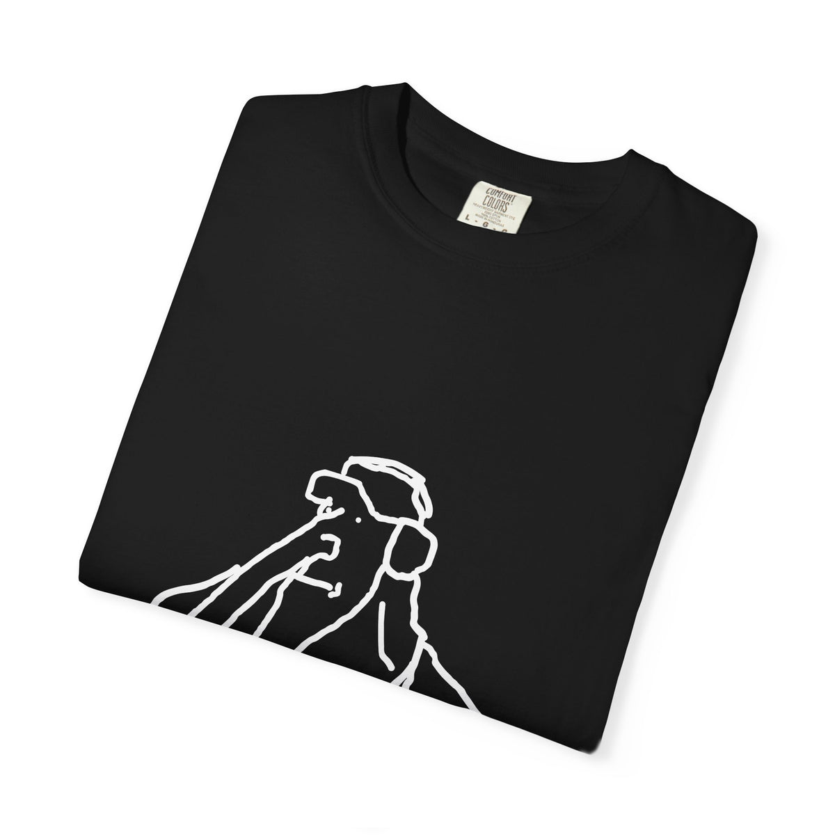 Elephant Line Art T-Shirt — Minimalist Elephant Sketch Tee