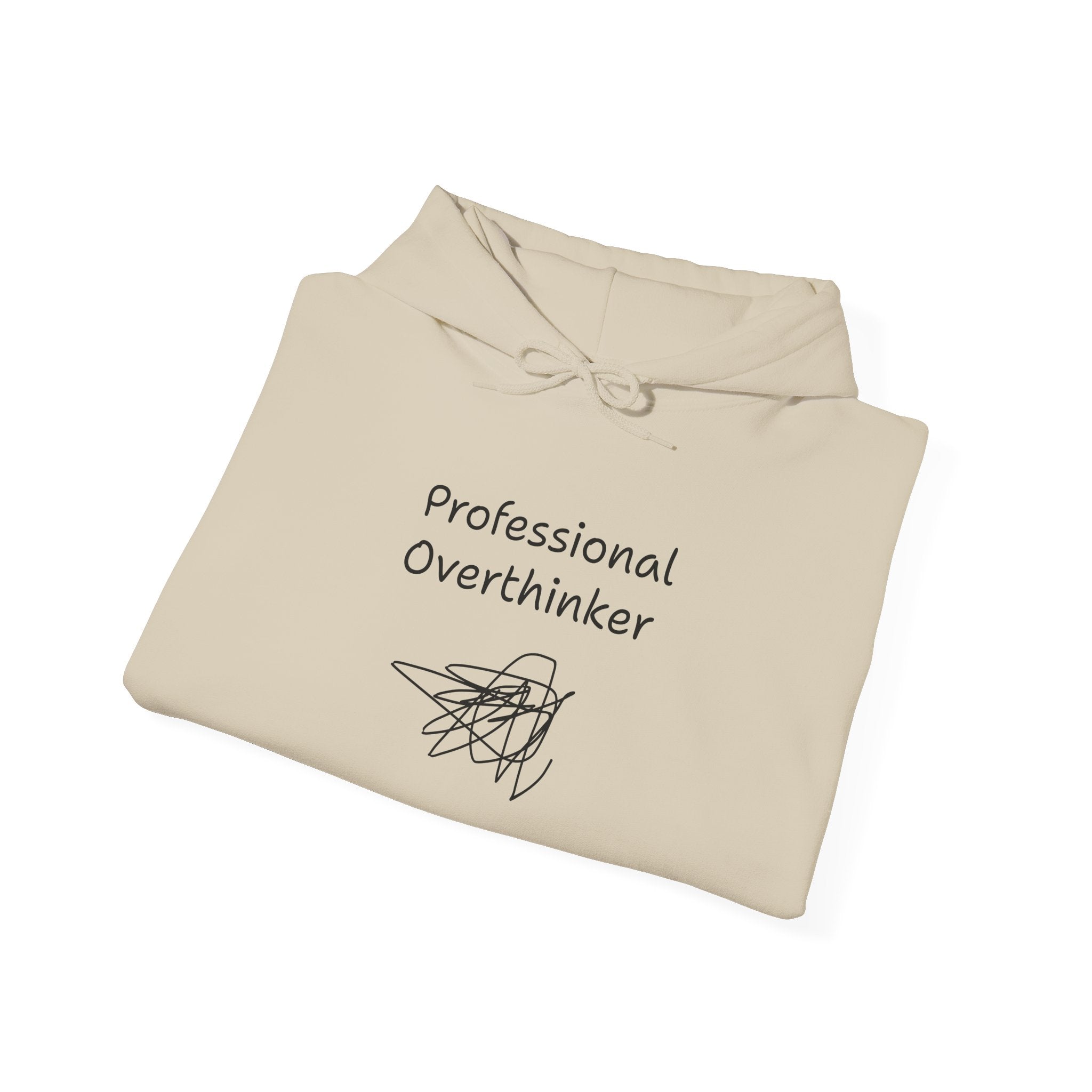 Professional Overthinker Hoodie — Funny Mental Health Humor Pullover