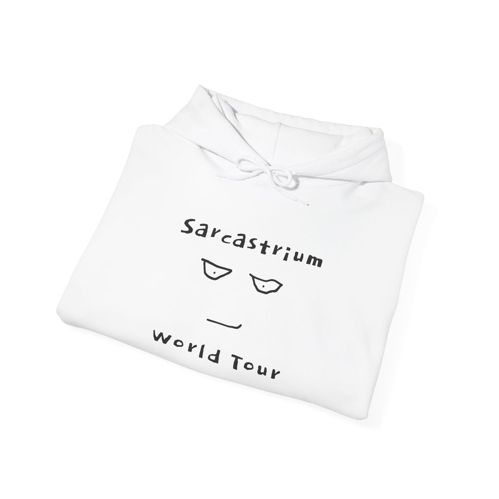 Sarcastrum World Tour Hoodie – Funny Minimalist Sarcasm Pullover