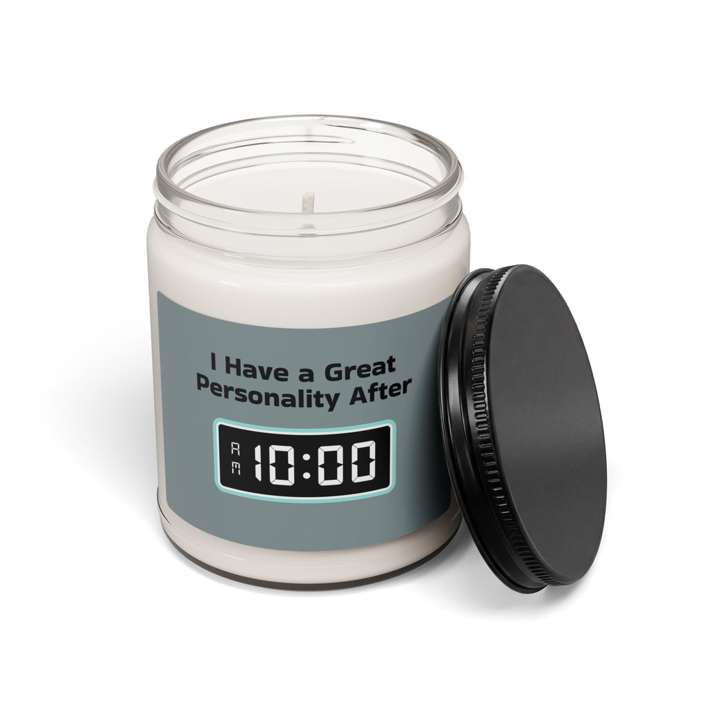 Morning Alarm Digital Clock Scented Soy Candle — 9oz Wake-Up Gift Candle