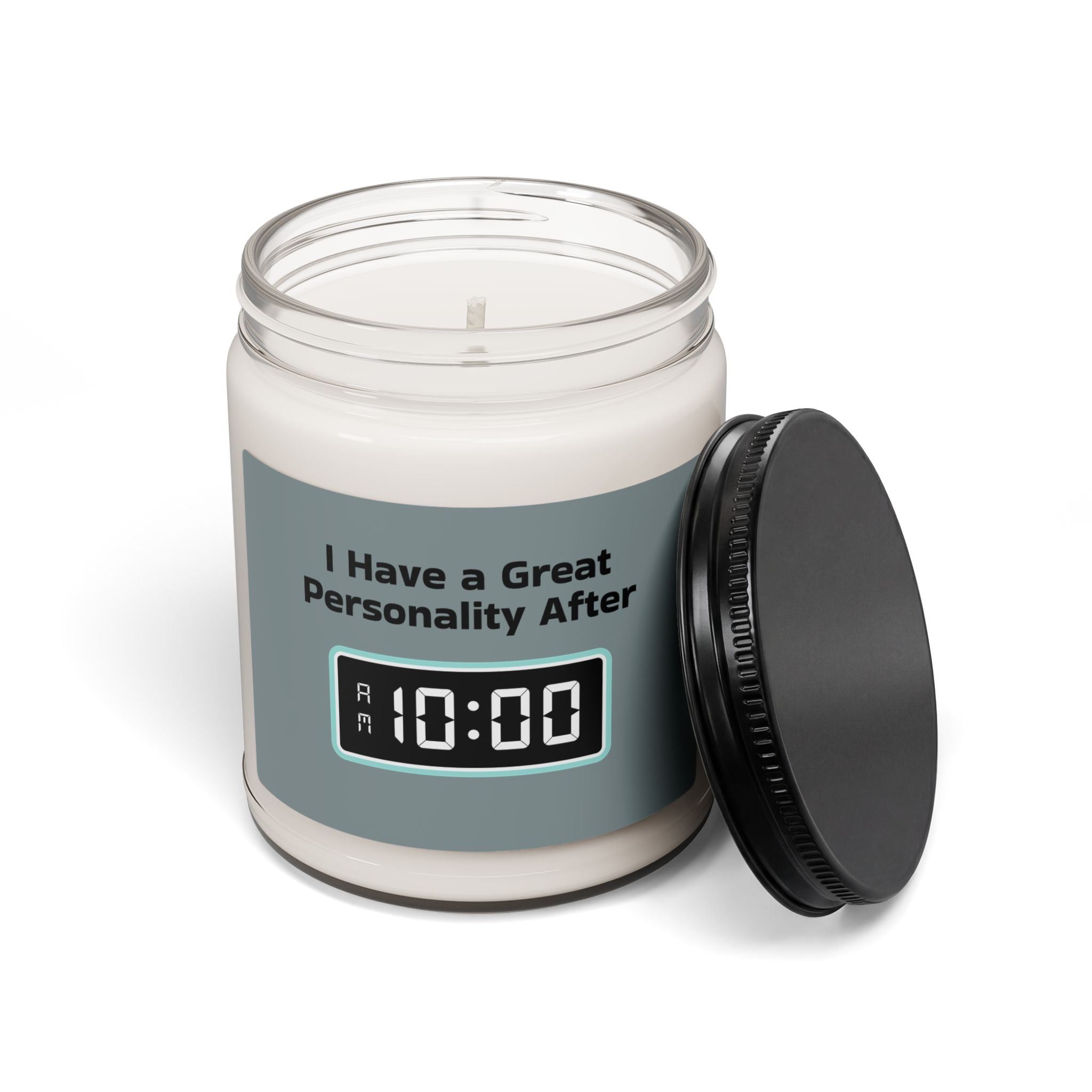 Morning Alarm Digital Clock Scented Soy Candle — 9oz Wake-Up Gift Candle