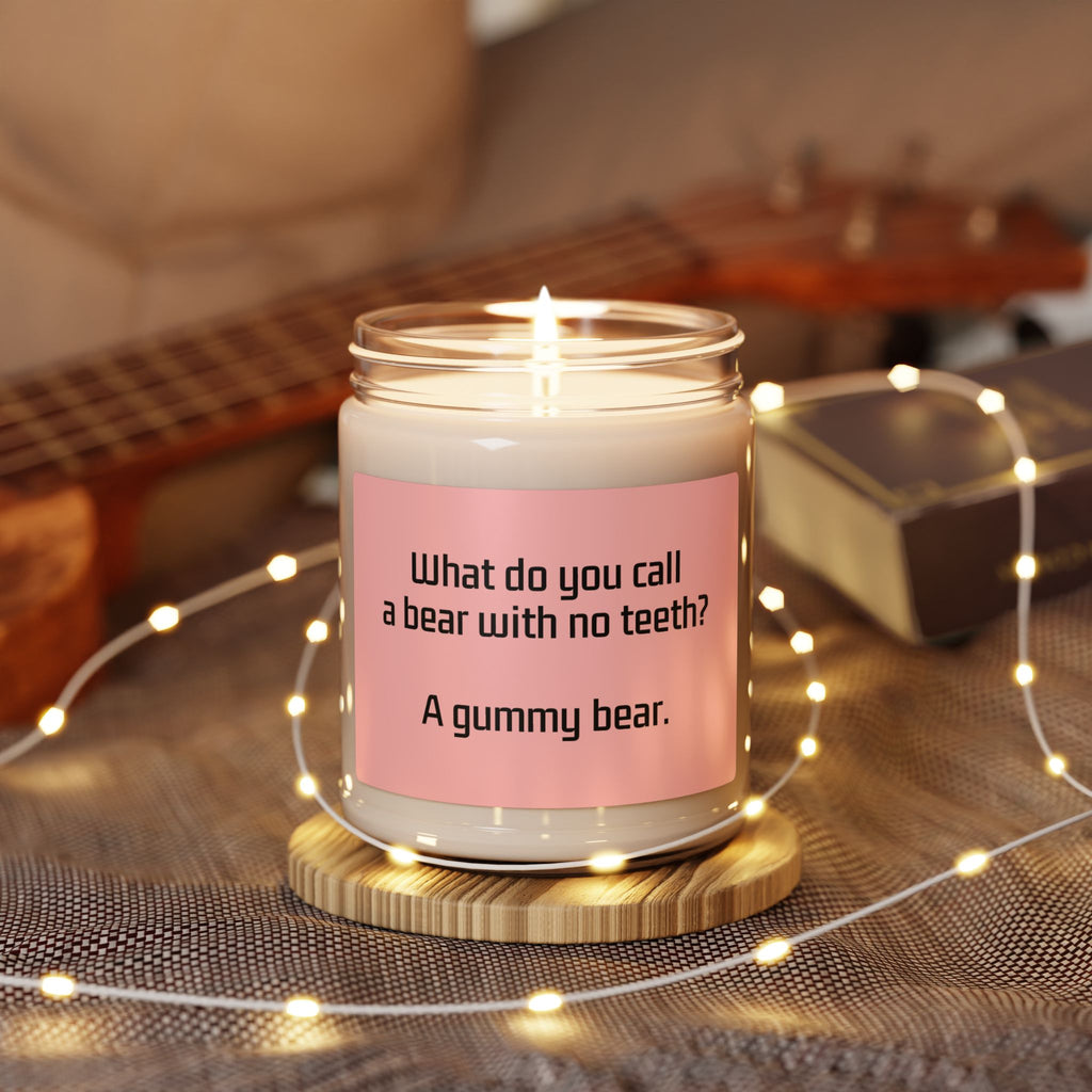 Gummy Bear Joke Soy Candle — 9oz Scented Jar Gift