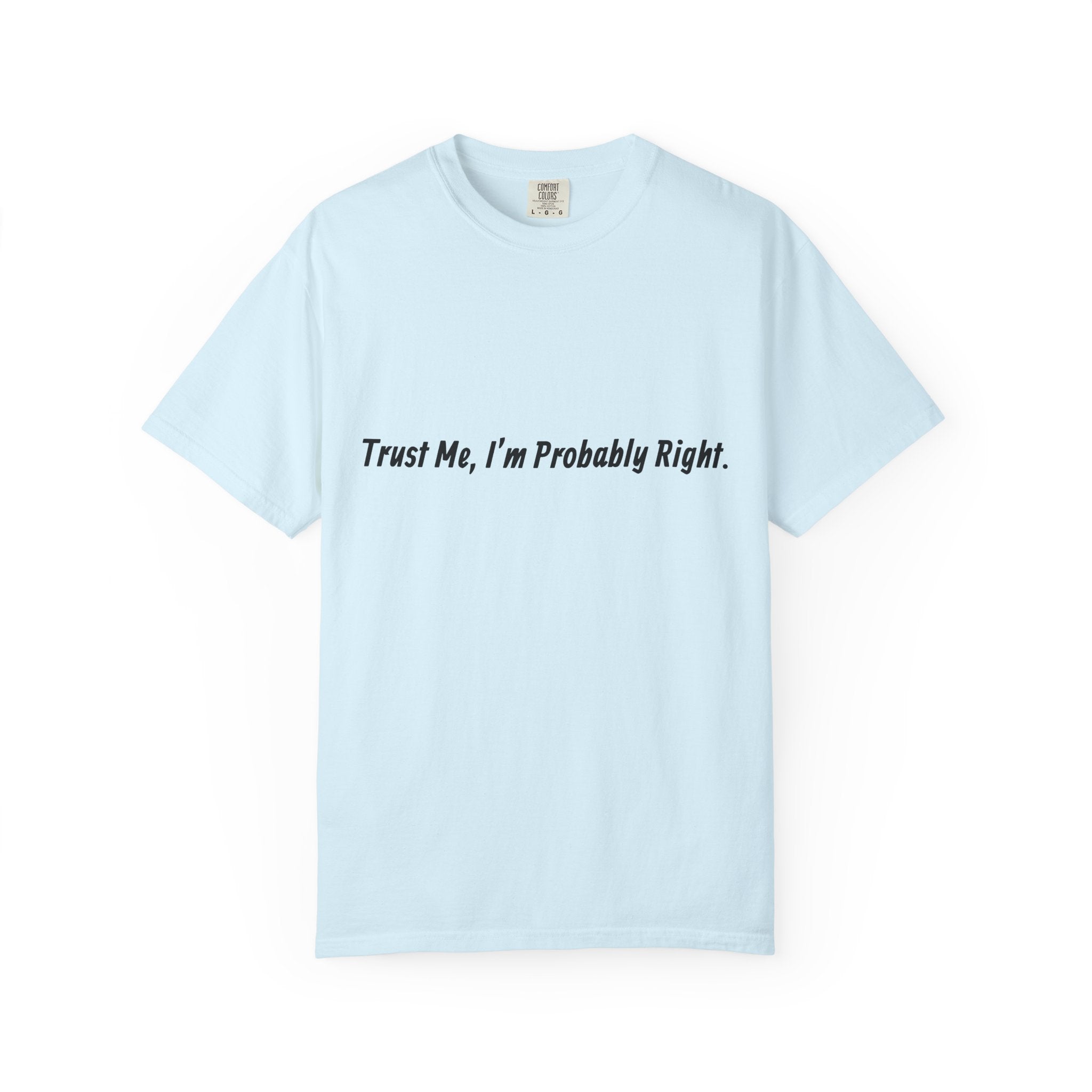 Trust Me I'm Probably Right T-Shirt — Funny Sarcastic Graphic Tee