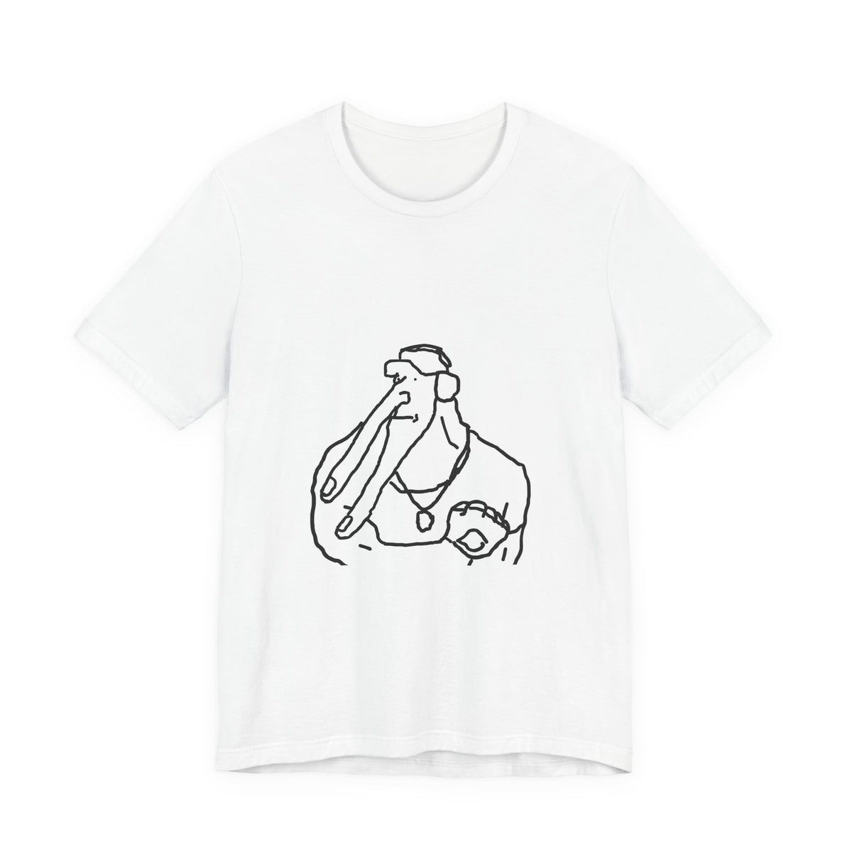 Line Art Pelican Tee — Minimalist Bird Illustration T-Shirt