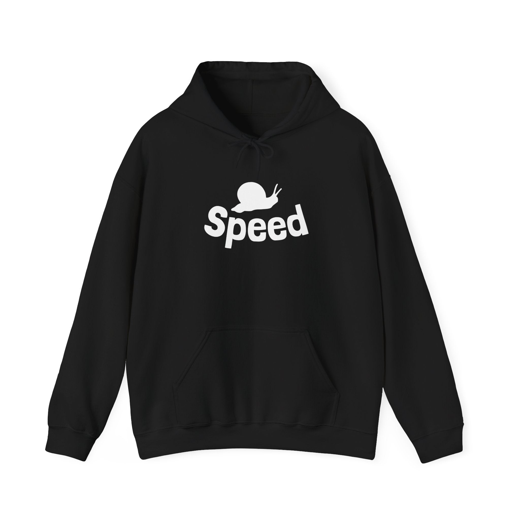 Speed Snail Hoodie — Funny Slowpoke Contrast Graphic Sweatshirt